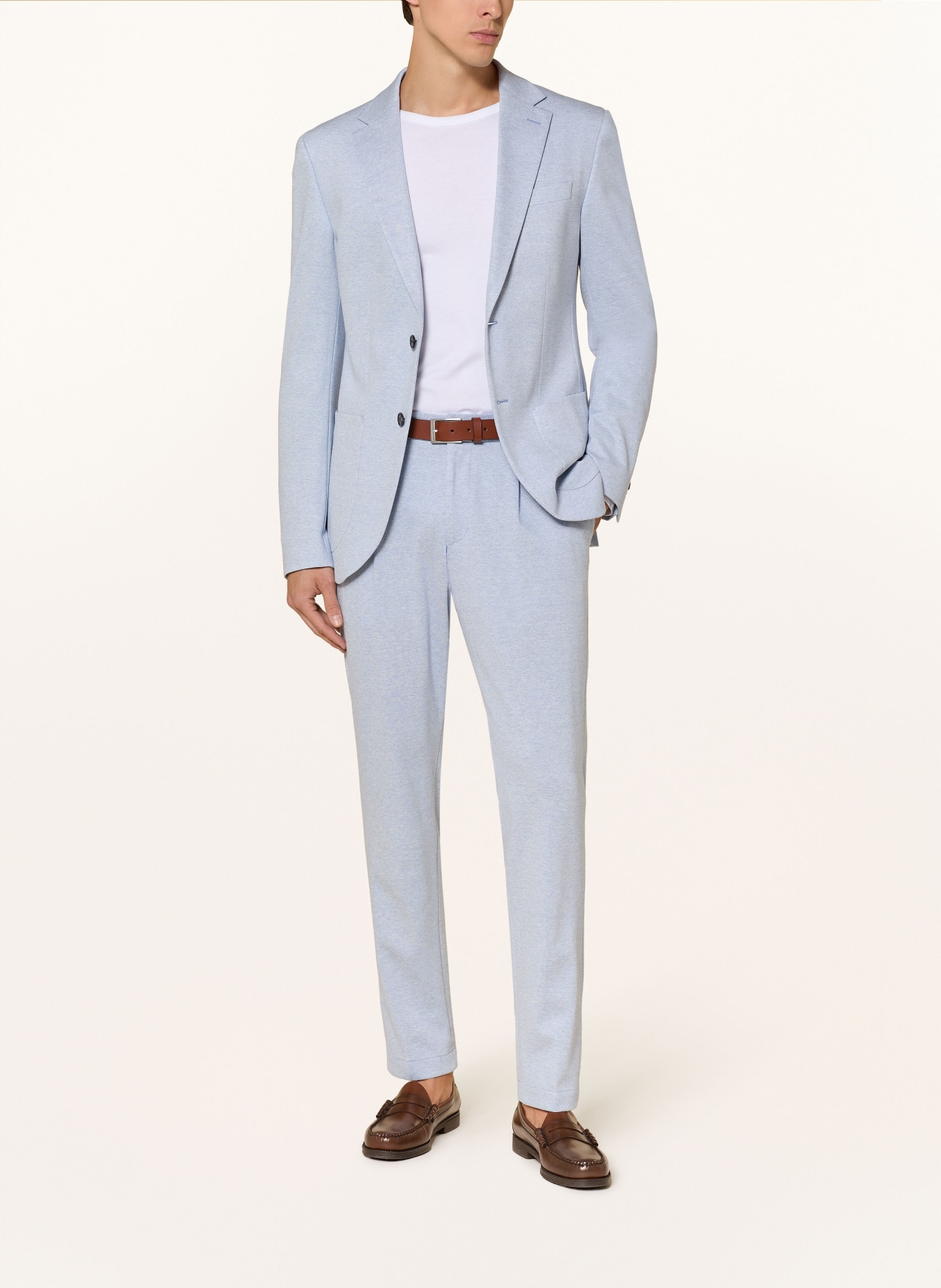 JOOP! Anzughose LESTER Loose Fit aus Jersey: 490 Open Blue 490