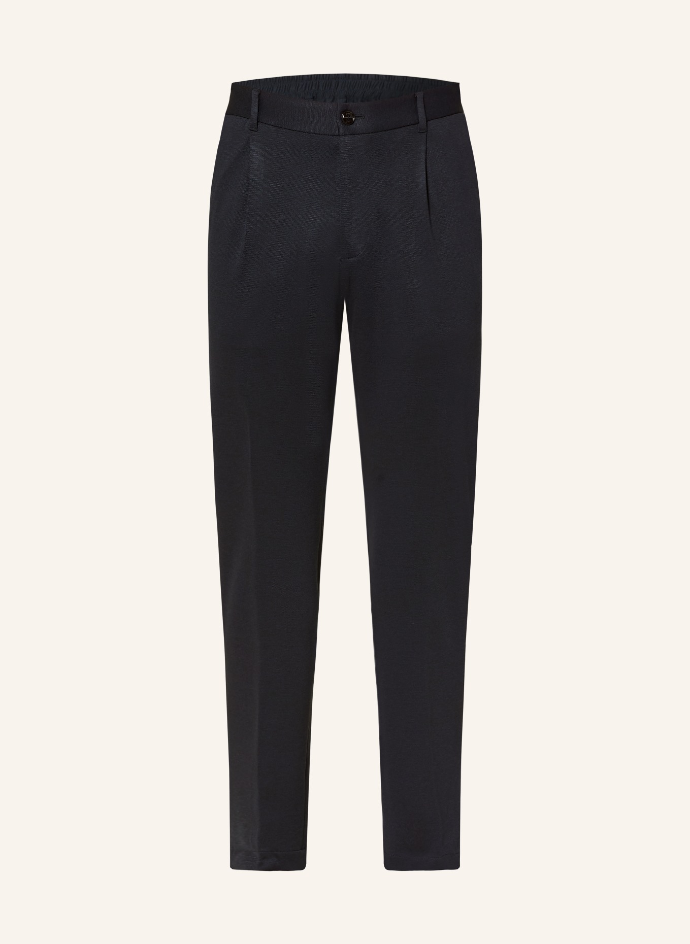 JOOP! Pantalon de costume LESTER coupe ample en jersey: 401 Dark Blue 401