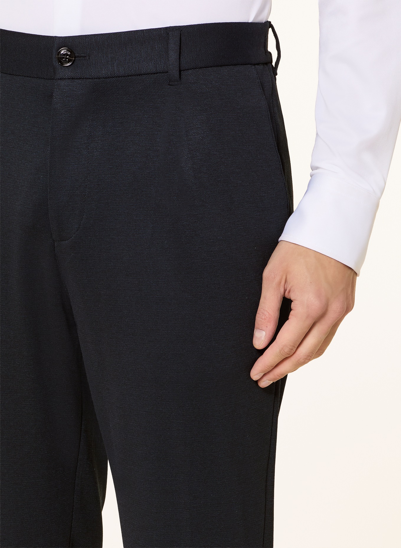 JOOP! Pantalon de costume LESTER coupe ample en jersey: 401 Dark Blue 401