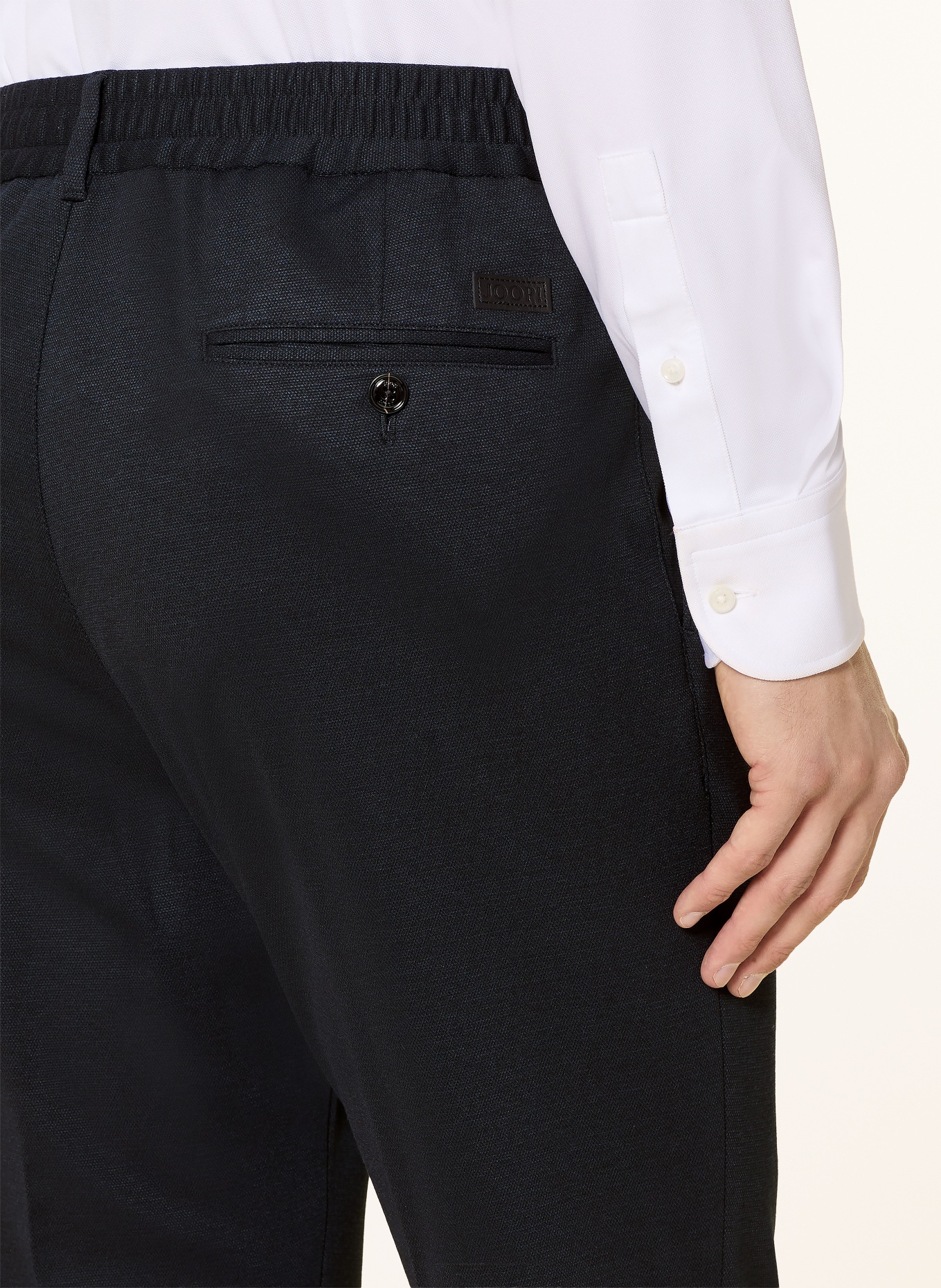 JOOP! Pantalon de costume LESTER coupe ample en jersey: 401 Dark Blue 401