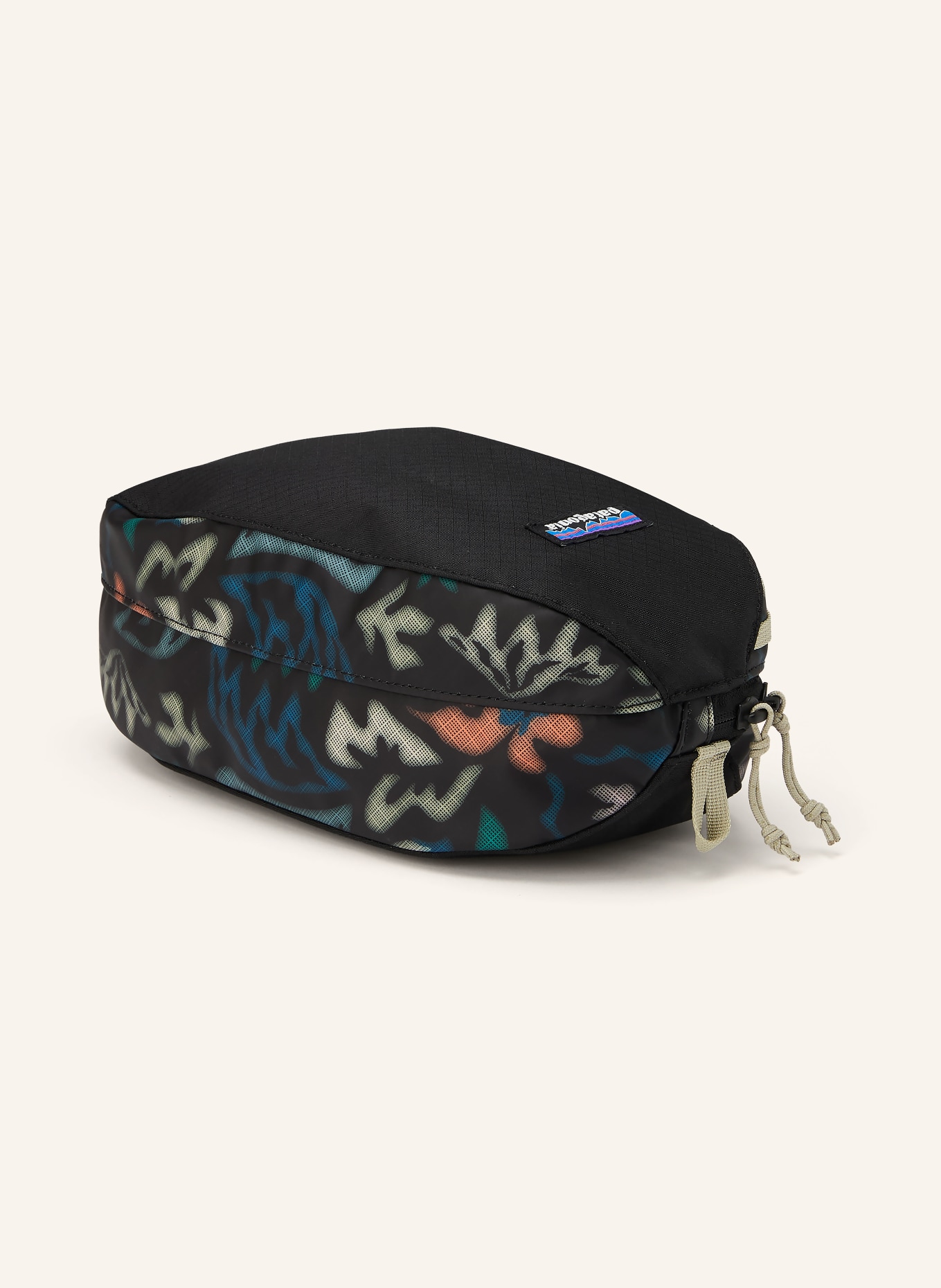 patagonia Toaletní taštička BLACK HOLE® 3 l: ČERNÁ / KRÉMOVÁ / TMAVĚ ZELENÁ