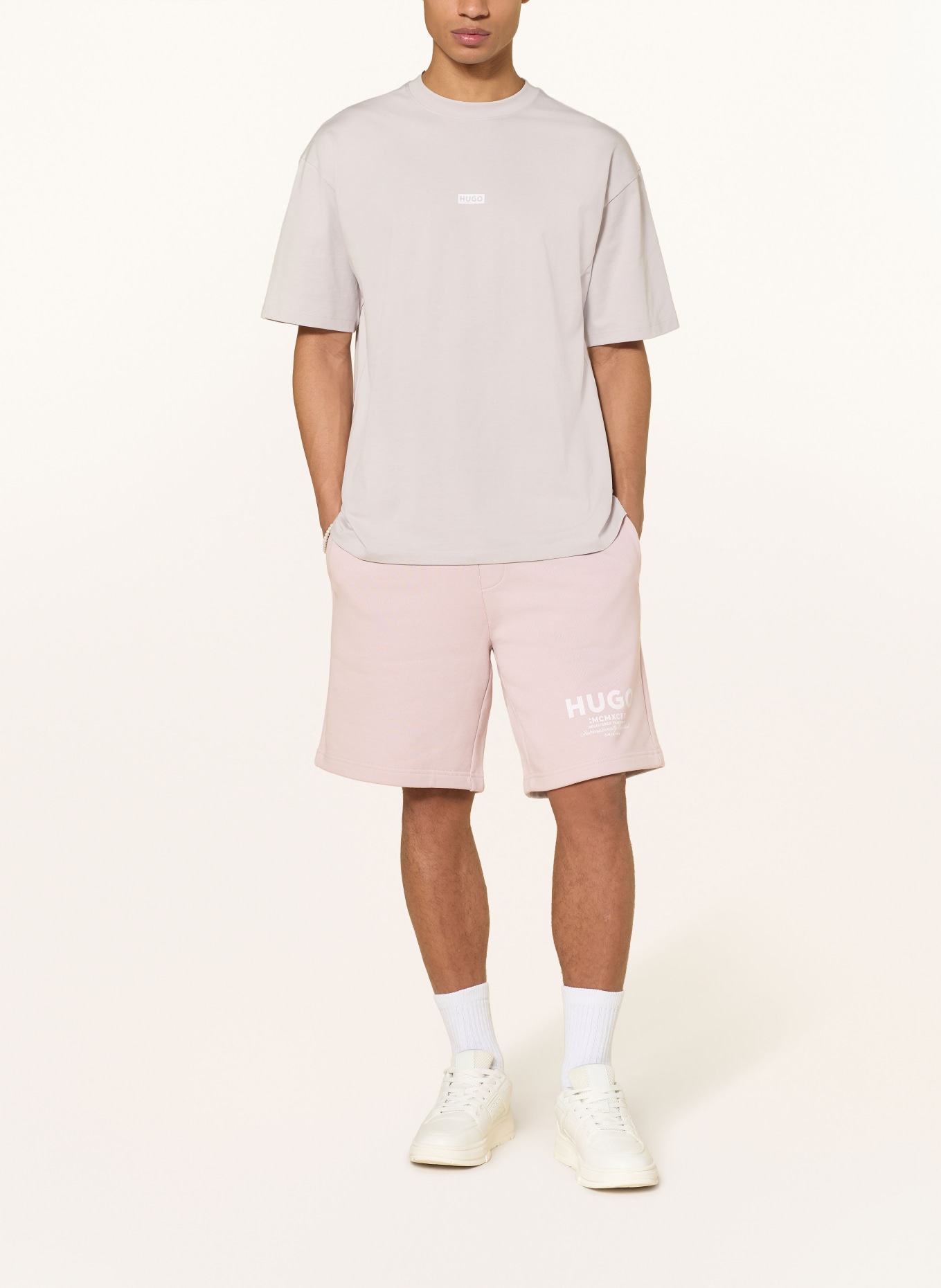 HUGO Sweat shorts NOMARIO: LIGHT PURPLE