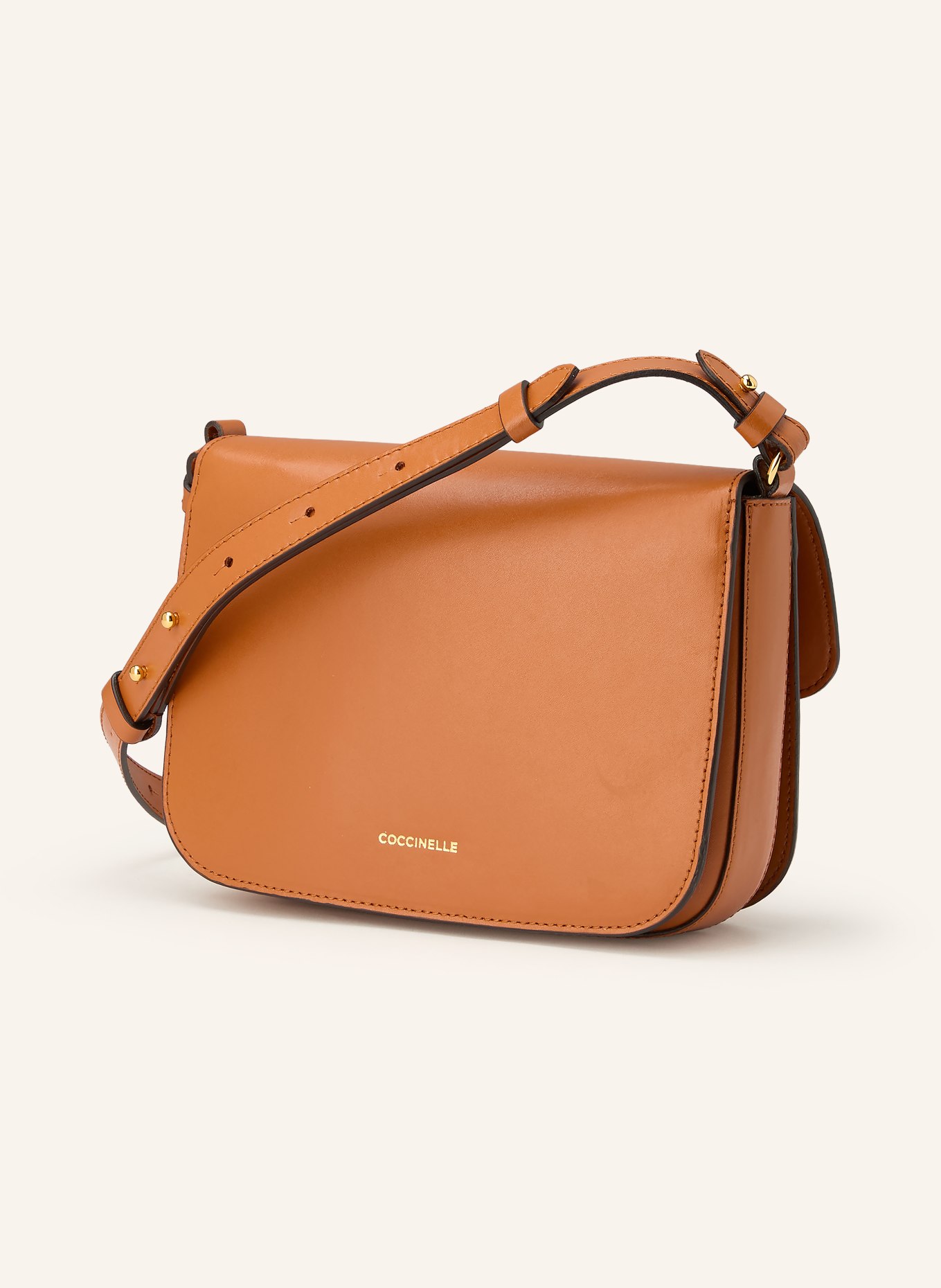 COCCINELLE Umhängetasche: DUNKELORANGE / GOLD