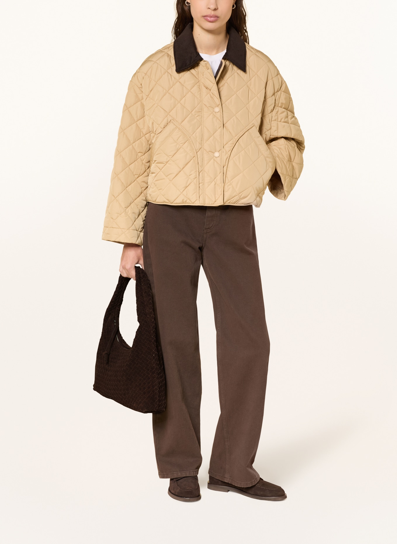 LOEFFLER RANDALL Schoudertas WILLOW: MARRON FONCÉ