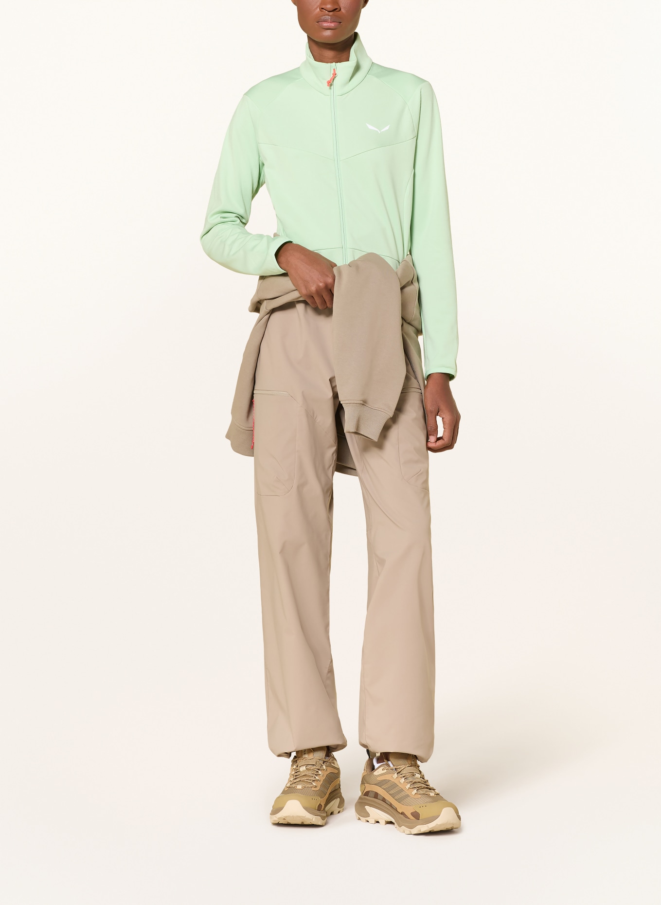 SALEWA Bunda Midlayer PUEZ CAMMINO: SVĚTLE ZELENÁ