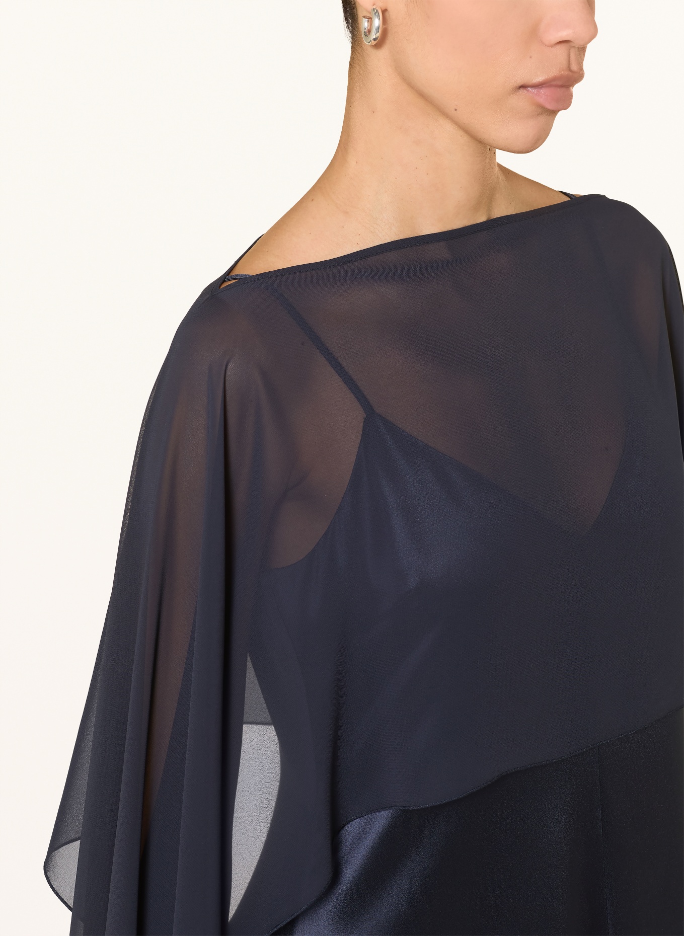 TALBOT RUNHOF Poncho: DUNKELBLAU