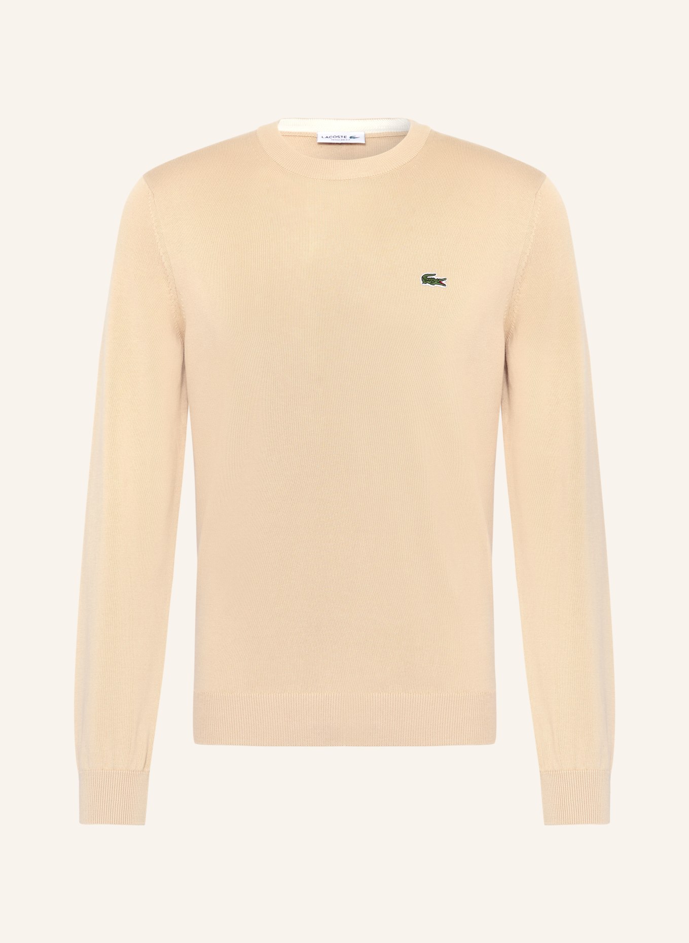 LACOSTE Pullover: BEIGE