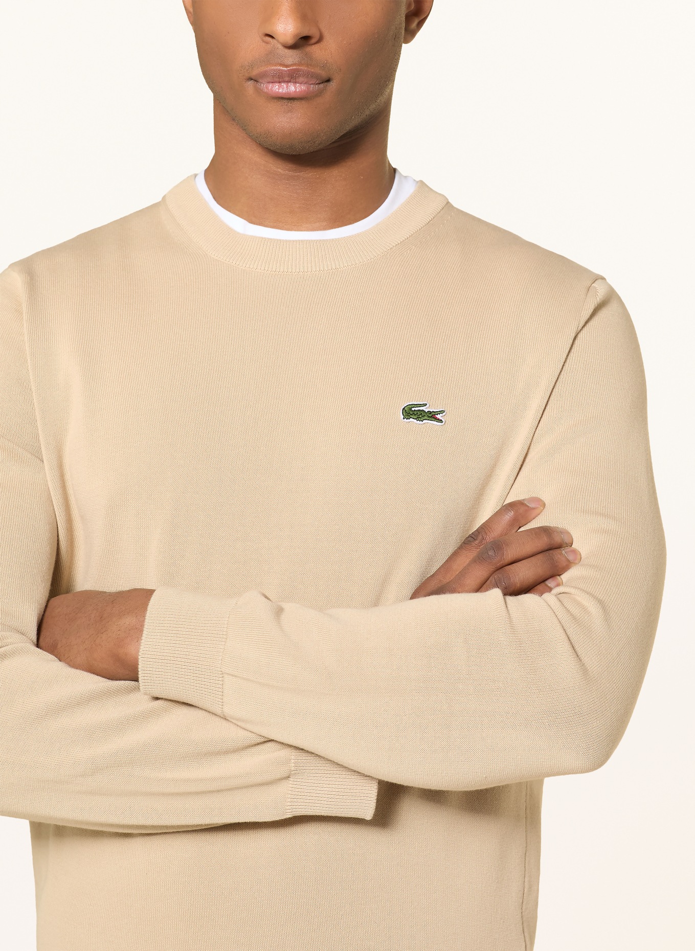 LACOSTE Pullover: BEIGE