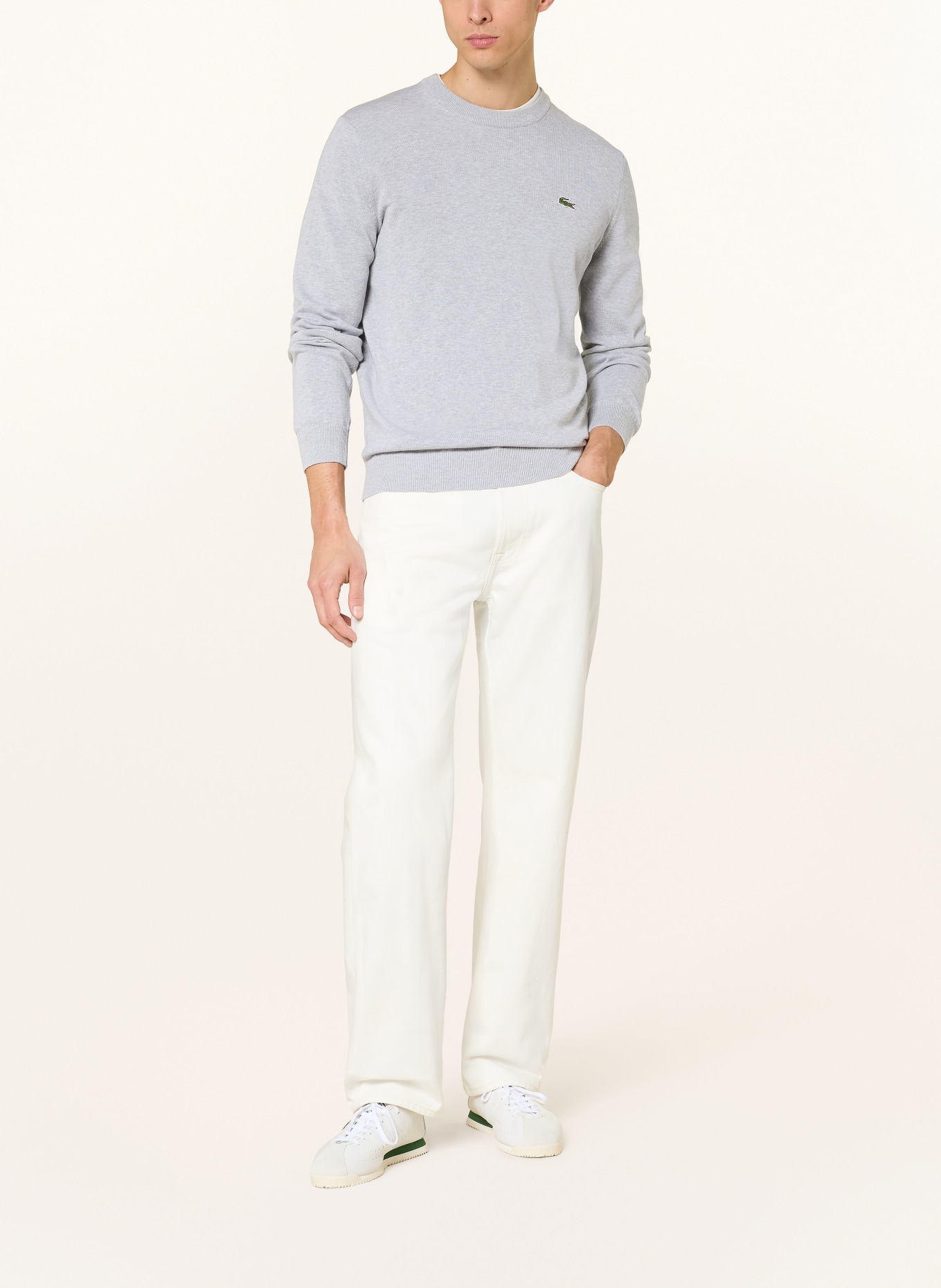 LACOSTE Pullover: GRAU