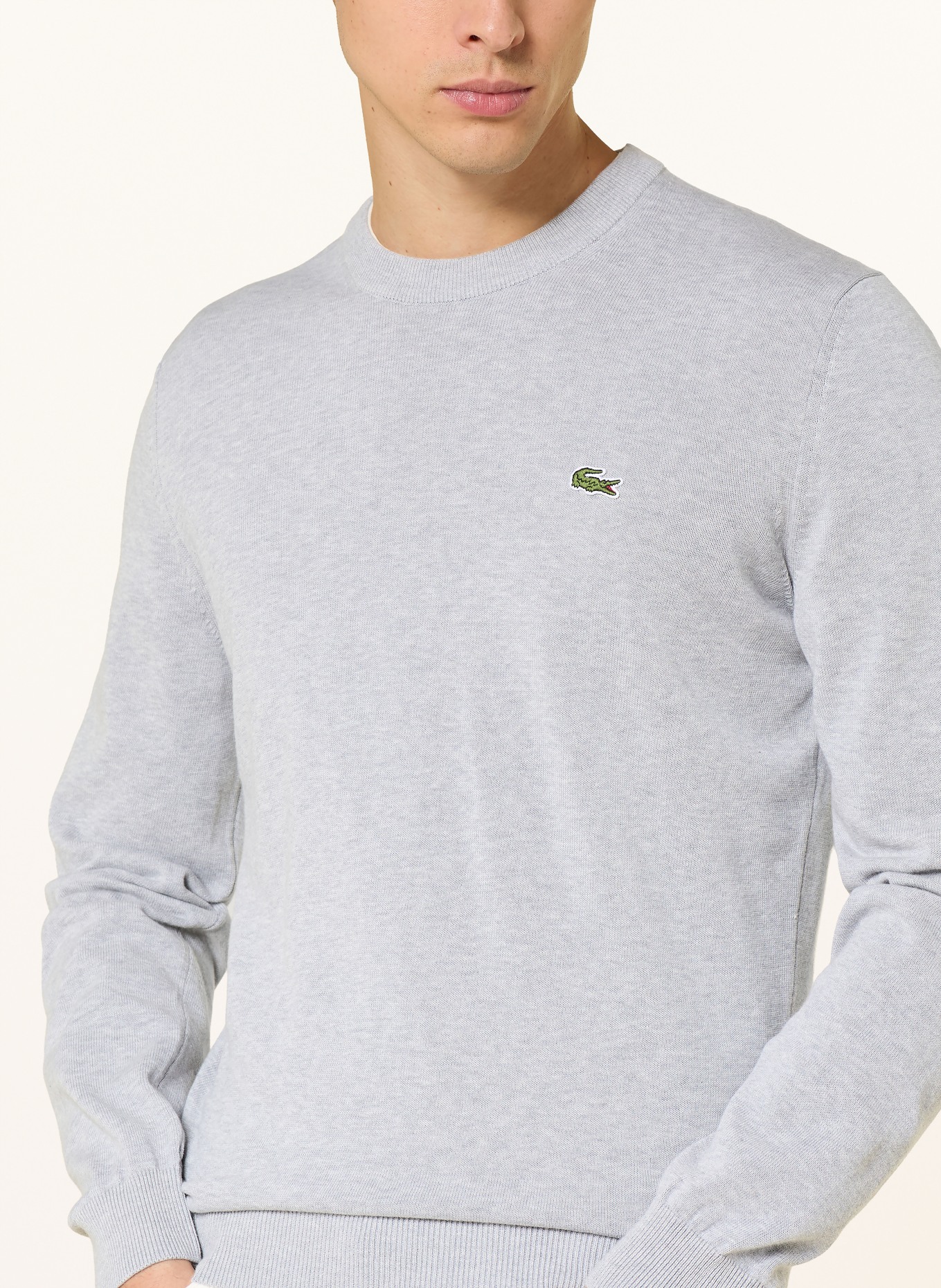 LACOSTE Pullover: GRAU