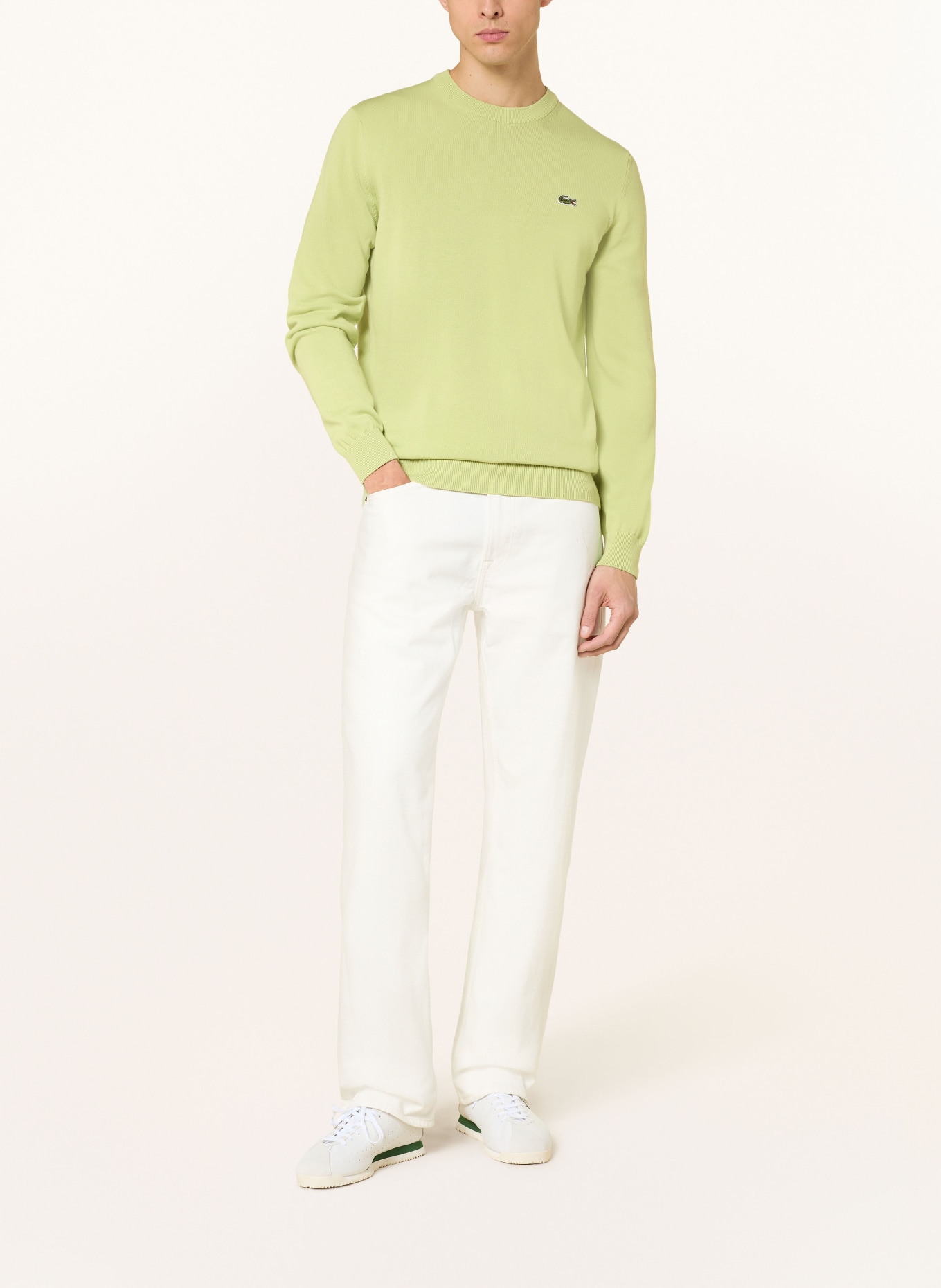 LACOSTE Pullover: HELLGRÜN
