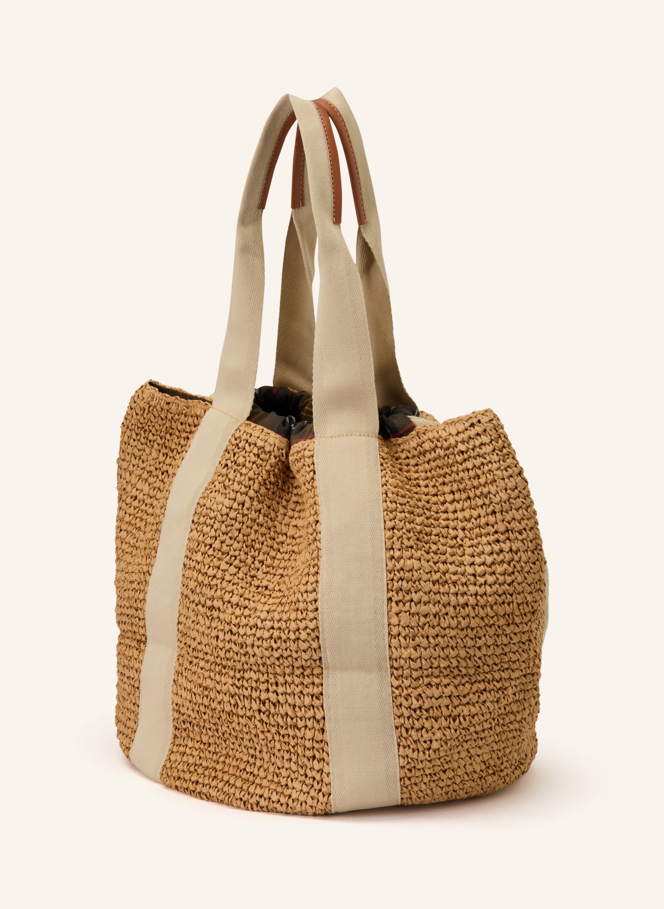 Barbour Shopper: HELLBRAUN / BEIGE / DUNKELBLAU