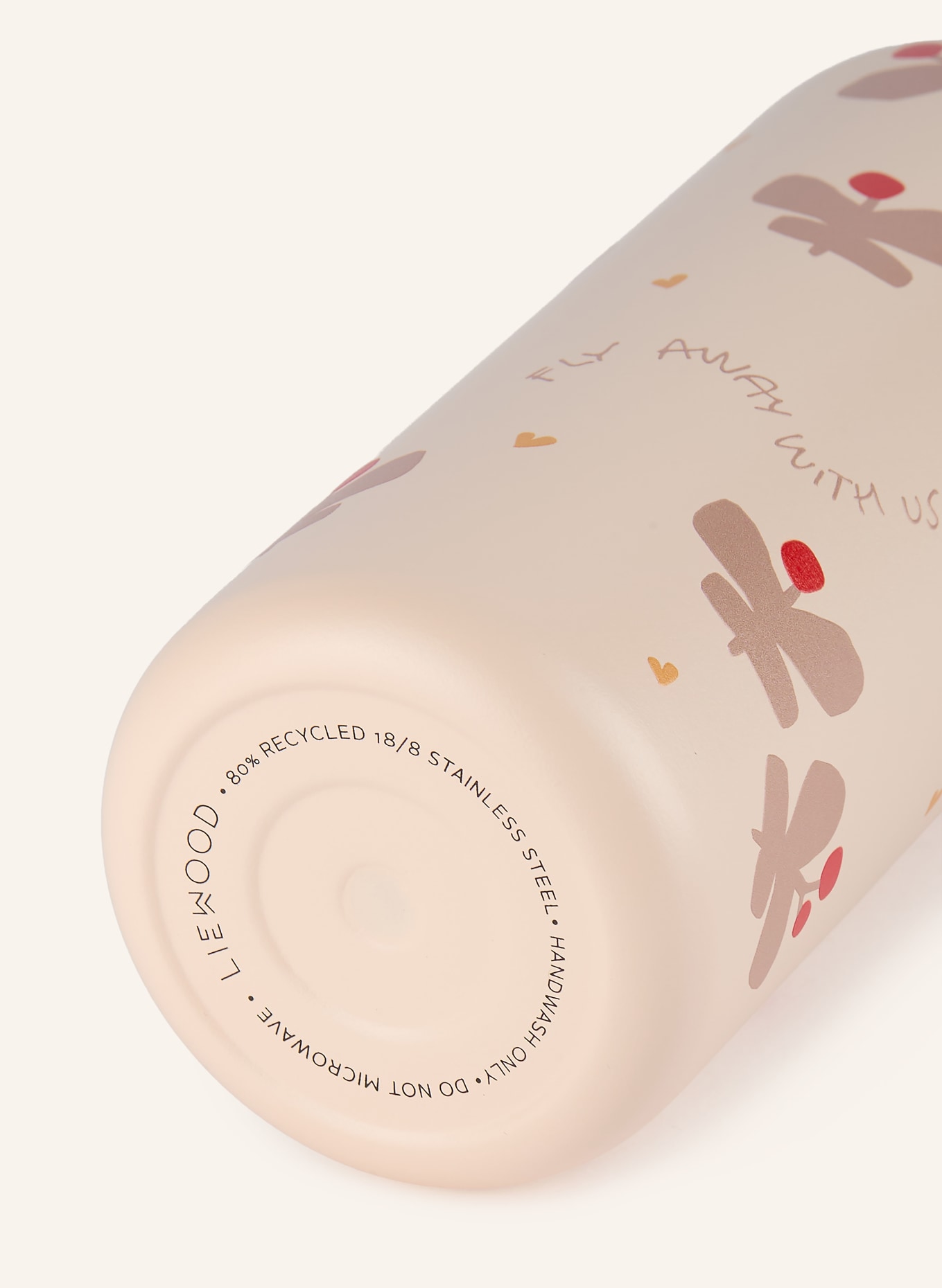 LIEWOOD Trinkflasche FALK: CREME / HELLBRAUN / ROT