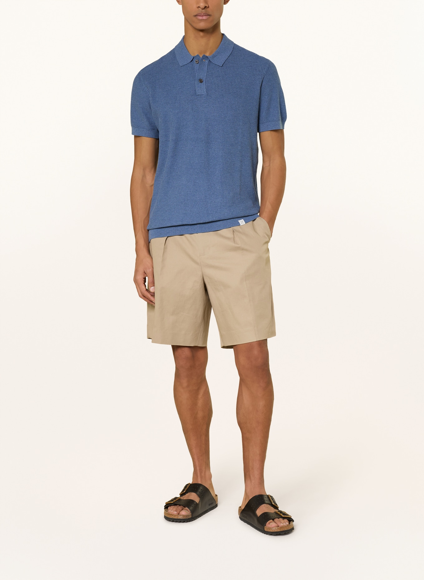 NOWADAYS Strick-Poloshirt: BLAU