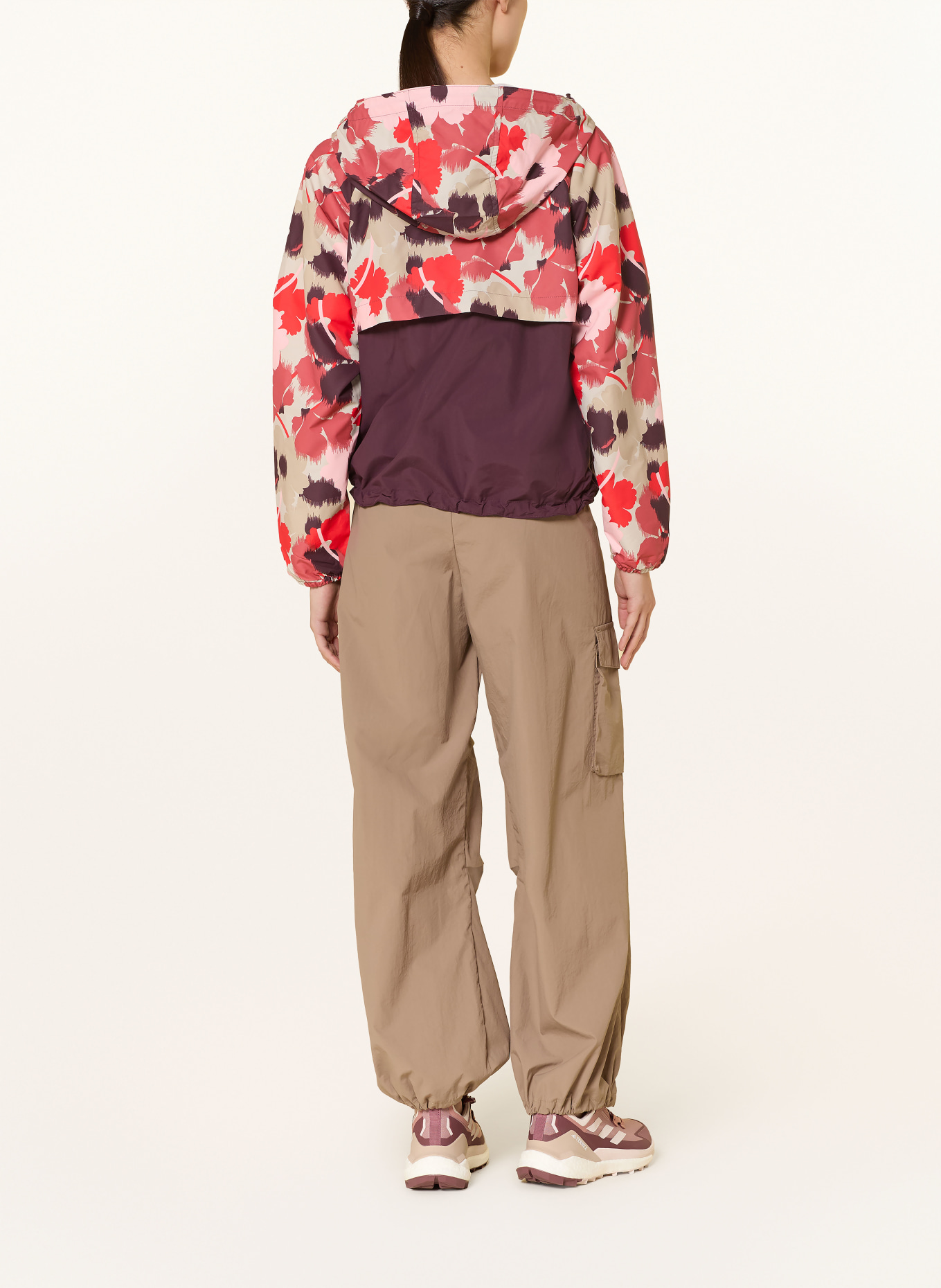 Columbia Větrovka SPIRE VALLEY™: TMAVĚ FIALOVÁ / BÉŽOVÁ / ČERVENÁ