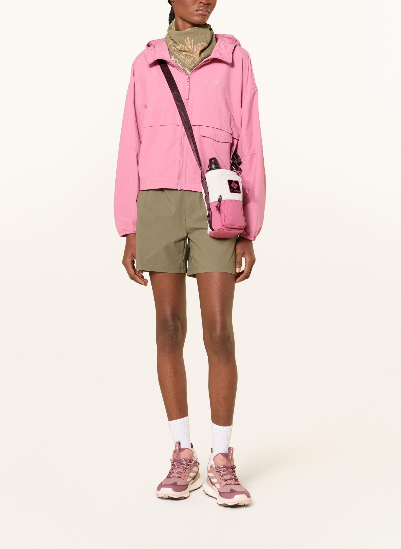 Columbia Taška přes rameno TRAIL TRAVELER™ WATER BOTTLE: STARORŮŽOVÁ / KRÉMOVÁ