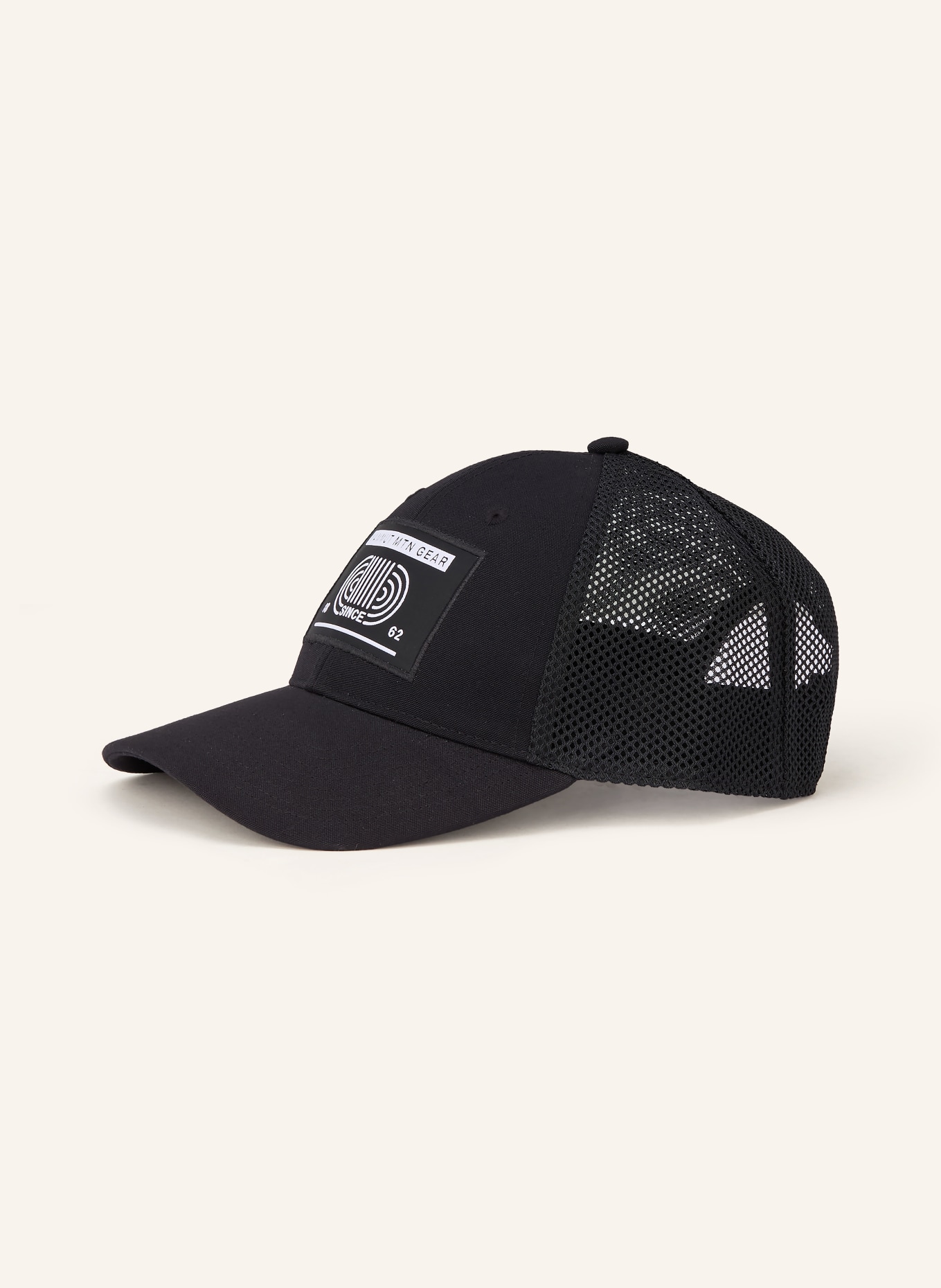 MAMMUT Cap BASEBALL MESH: BLACK / WHITE