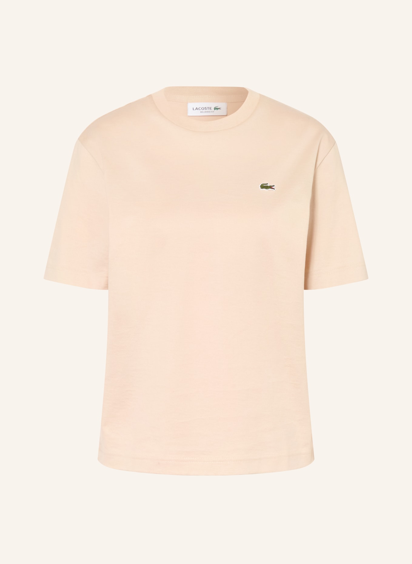 LACOSTE T-Shirt: BEIGE