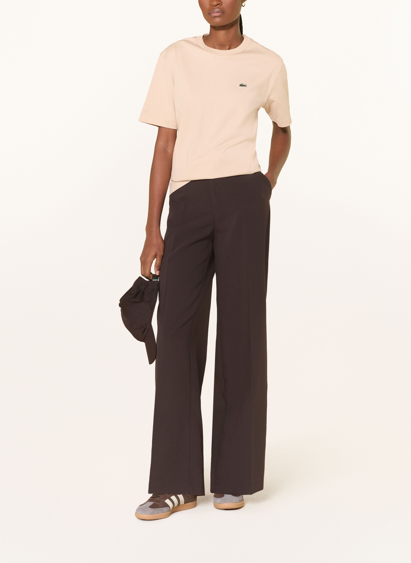 LACOSTE T-Shirt: BEIGE