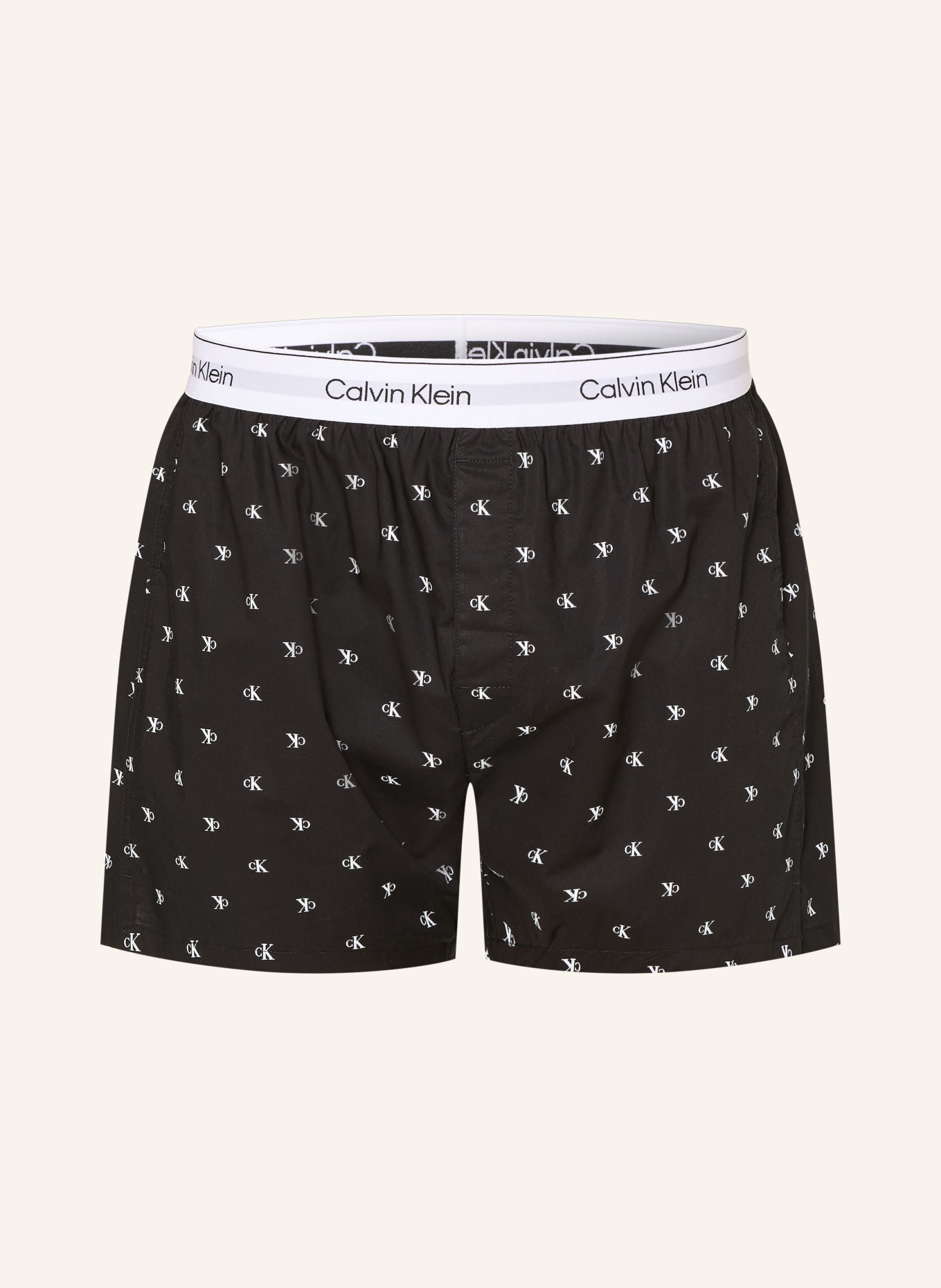 Calvin Klein Pajama shorts: BLACK / WHITE