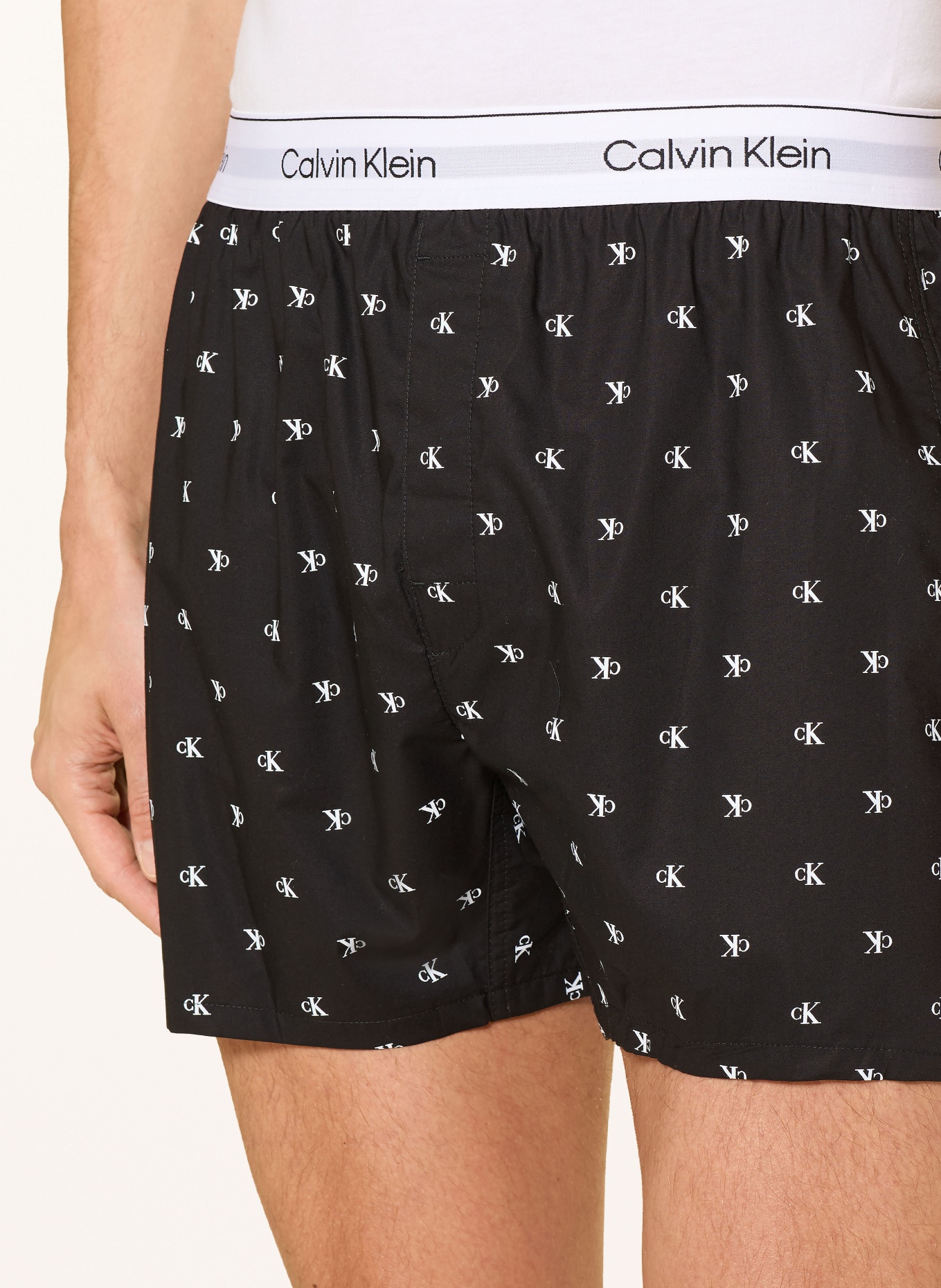 Calvin Klein Pajama shorts: BLACK / WHITE