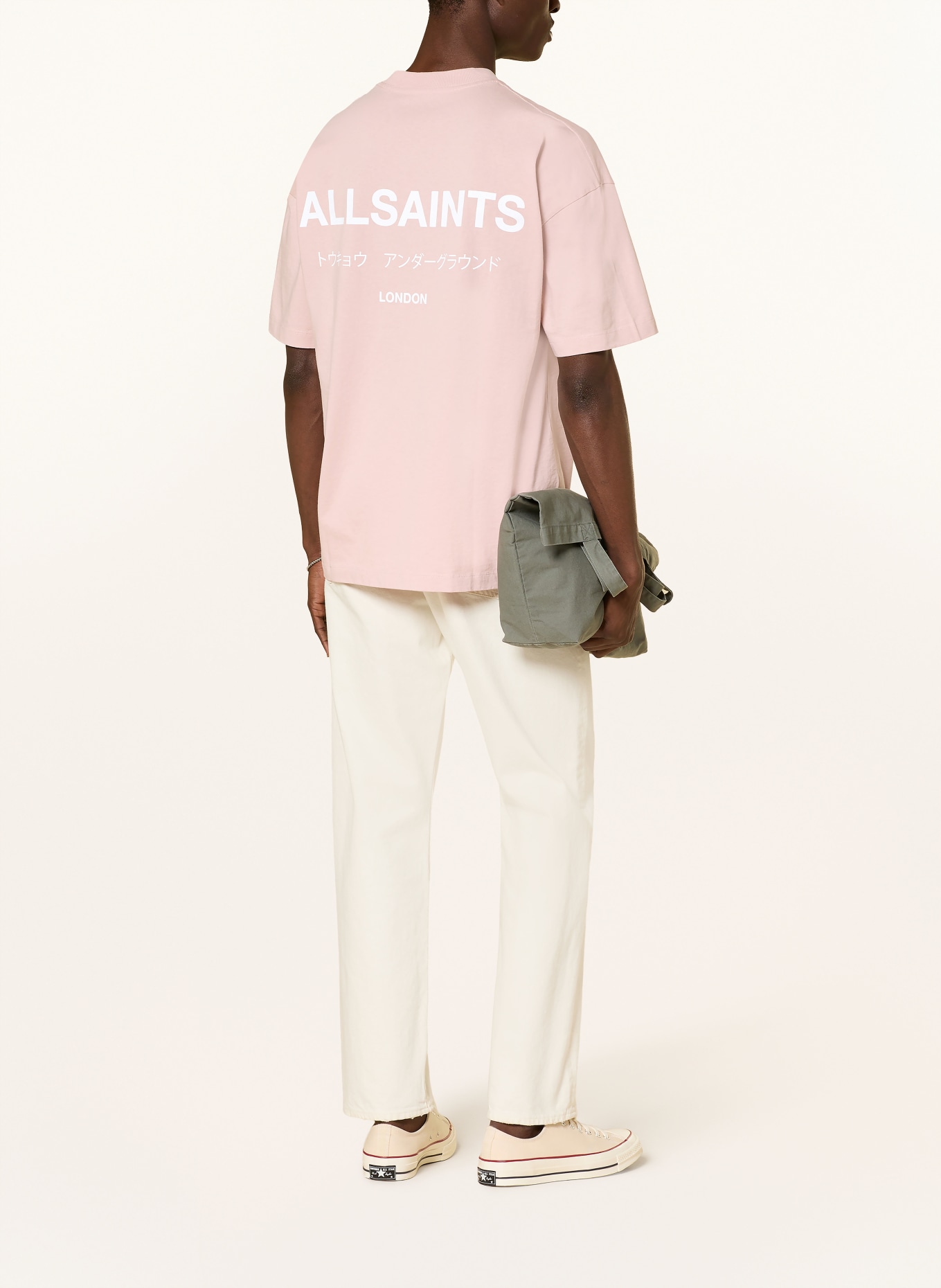 ALLSAINTS Tričko UNDERGROUND: STARORŮŽOVÁ