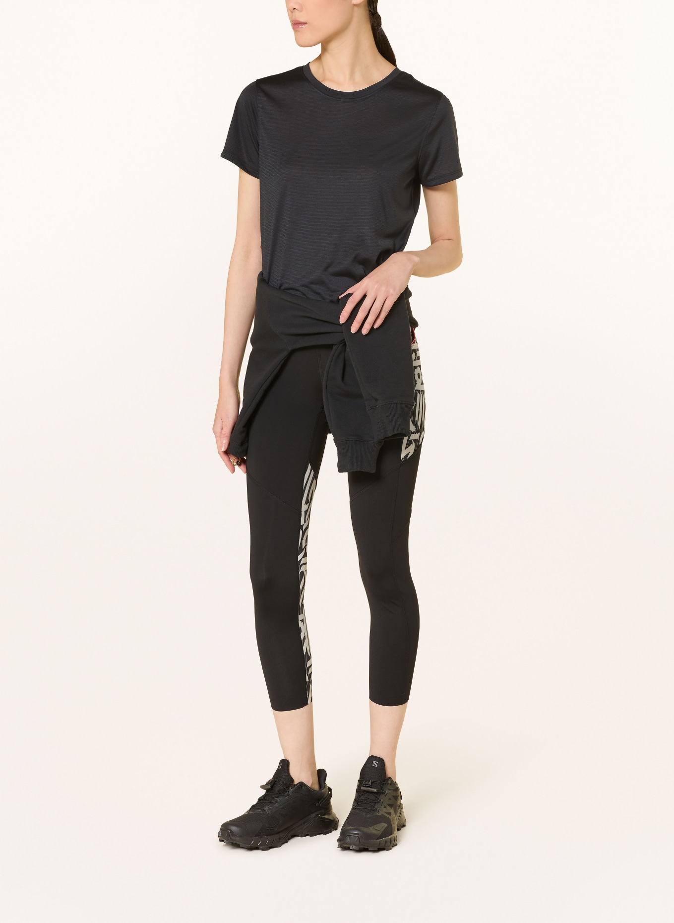 DYNAFIT 7/8 legíny TRAIL: ČERNÁ