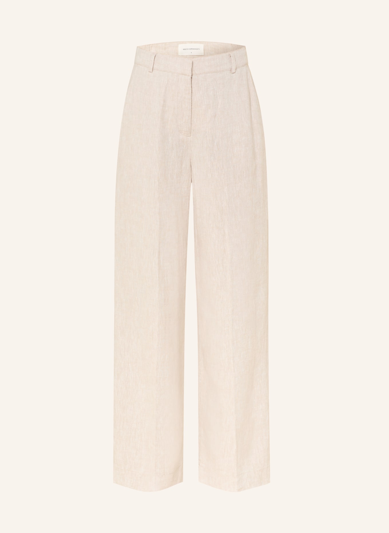 MSCH COPENHAGEN Hose MSCHPENNIE GINIA mit Leinen: HELLGRAU