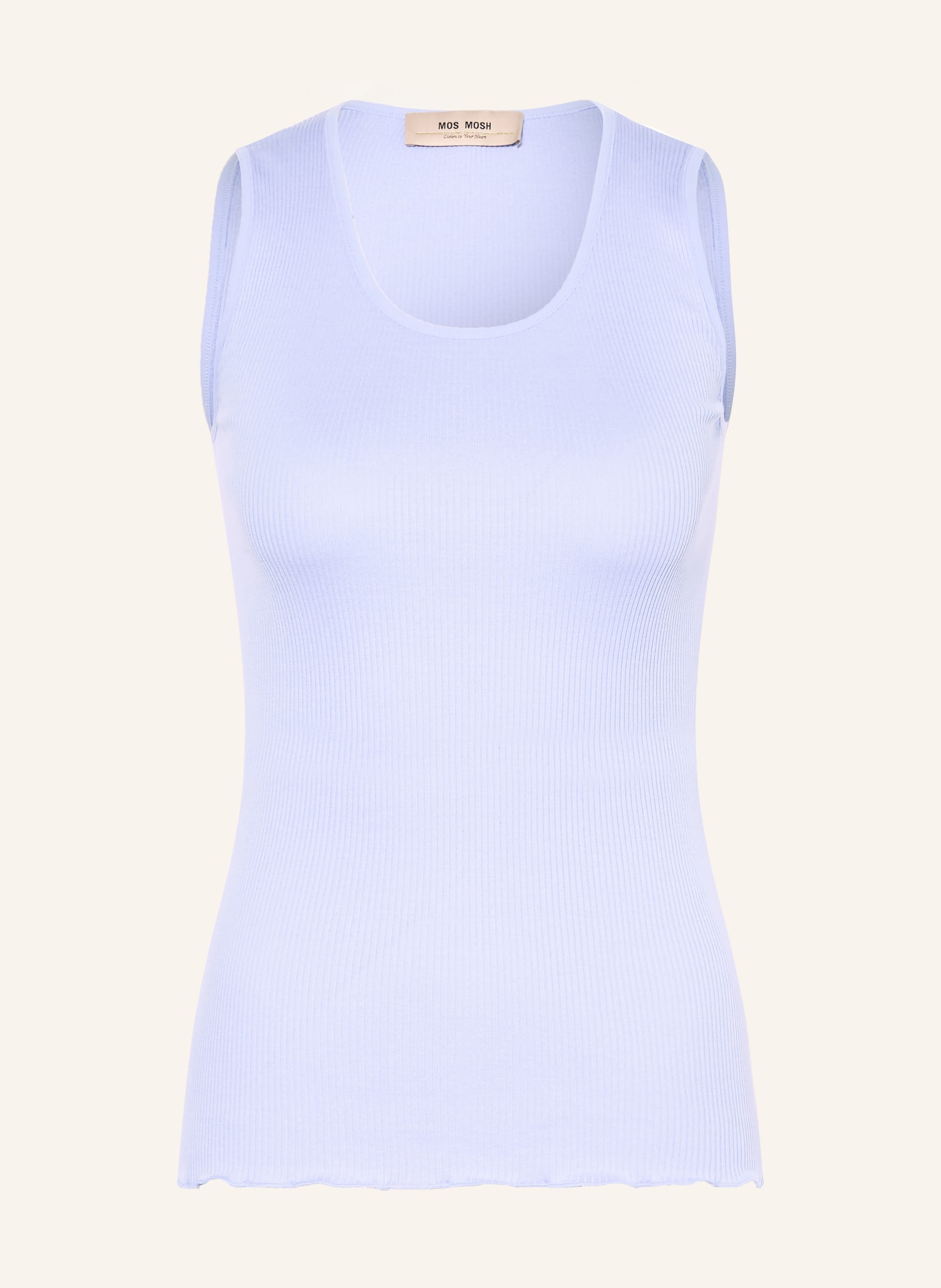 MOS MOSH Top MMELAINE s hedvábím: TMAVĚ MODRÁ