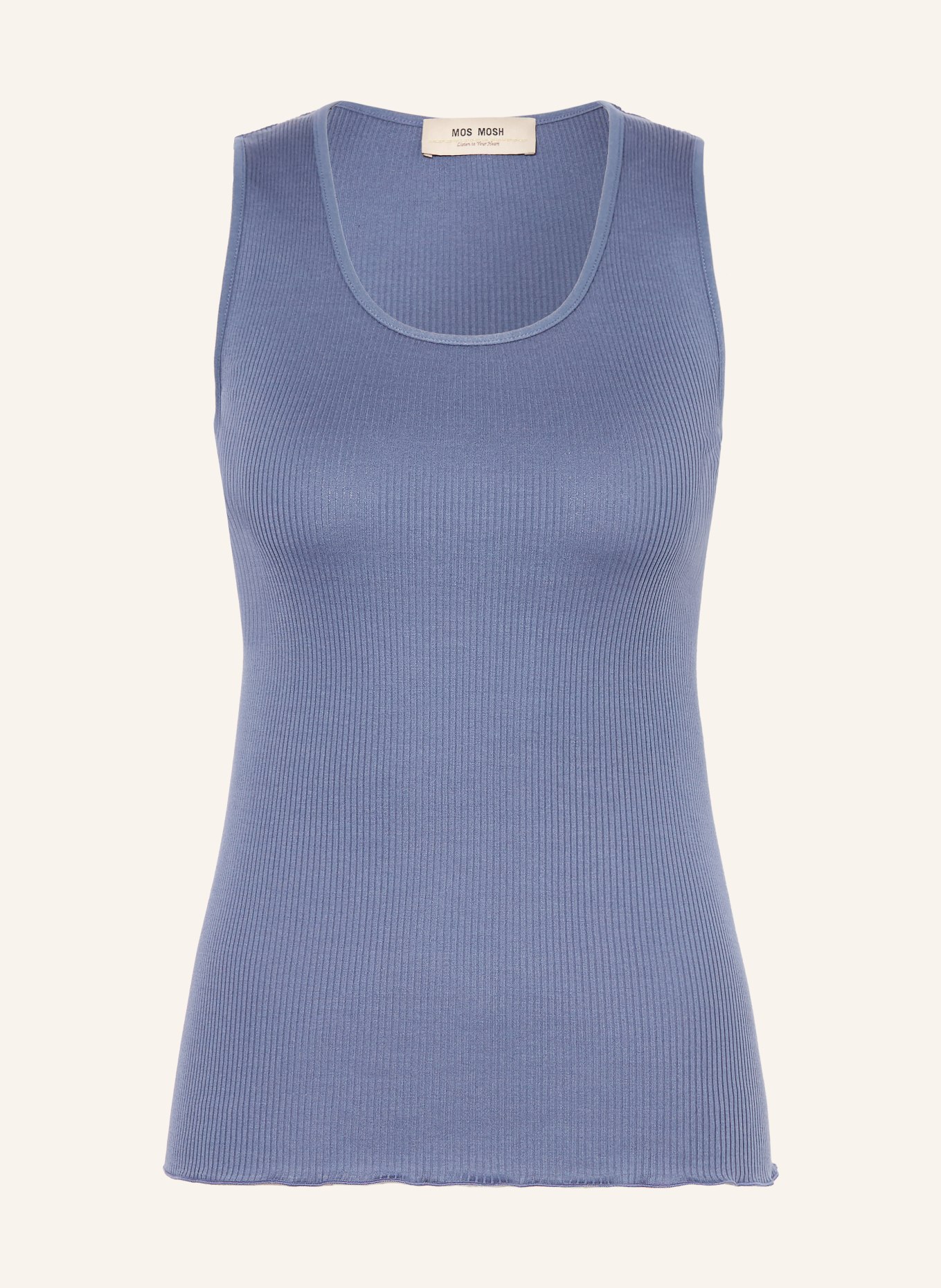 MOS MOSH Top MMELAINE z dodatkiem jedwabiu: NIEBIESKI