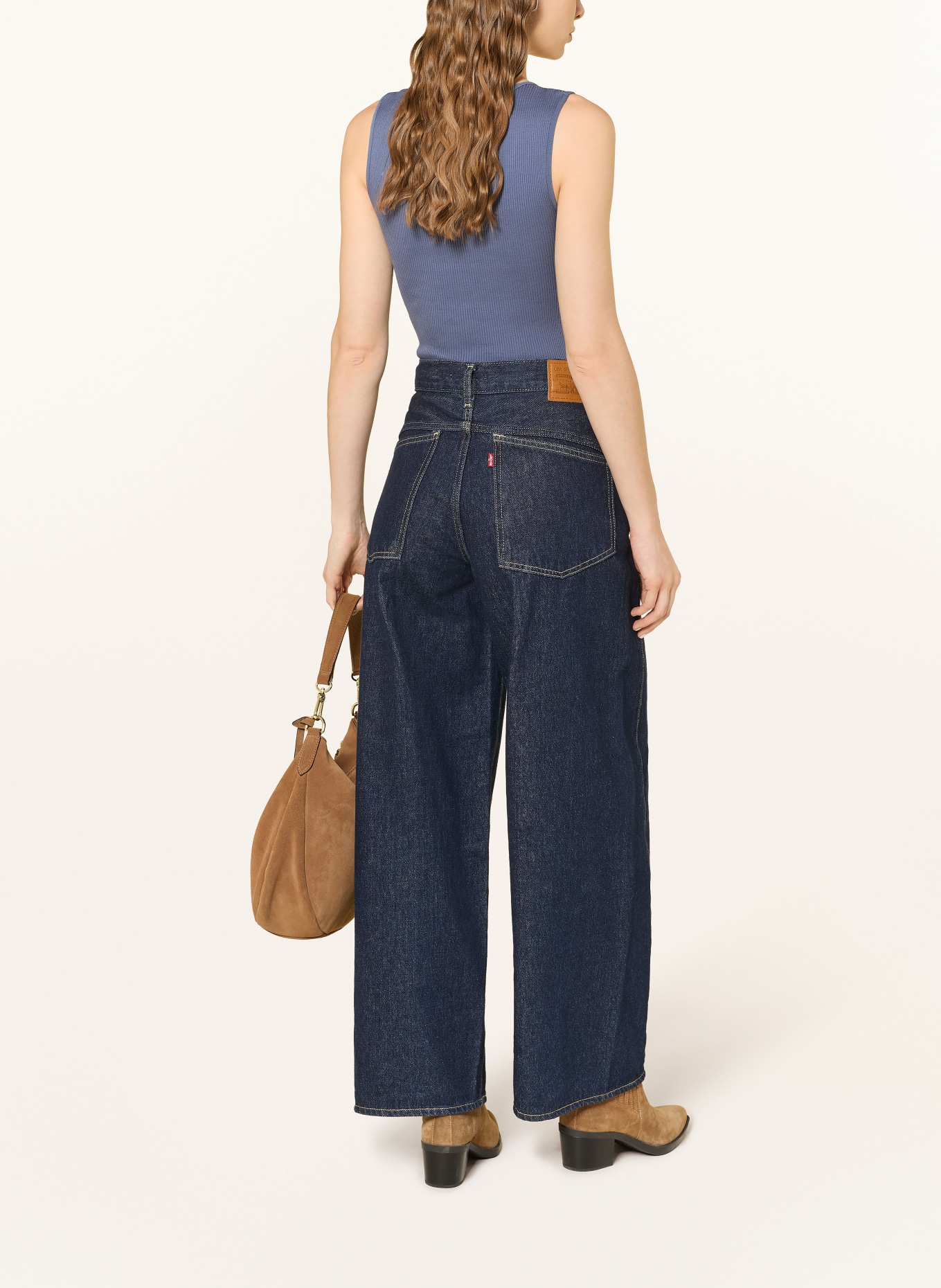 MOS MOSH Top MMELAINE z dodatkiem jedwabiu: NIEBIESKI