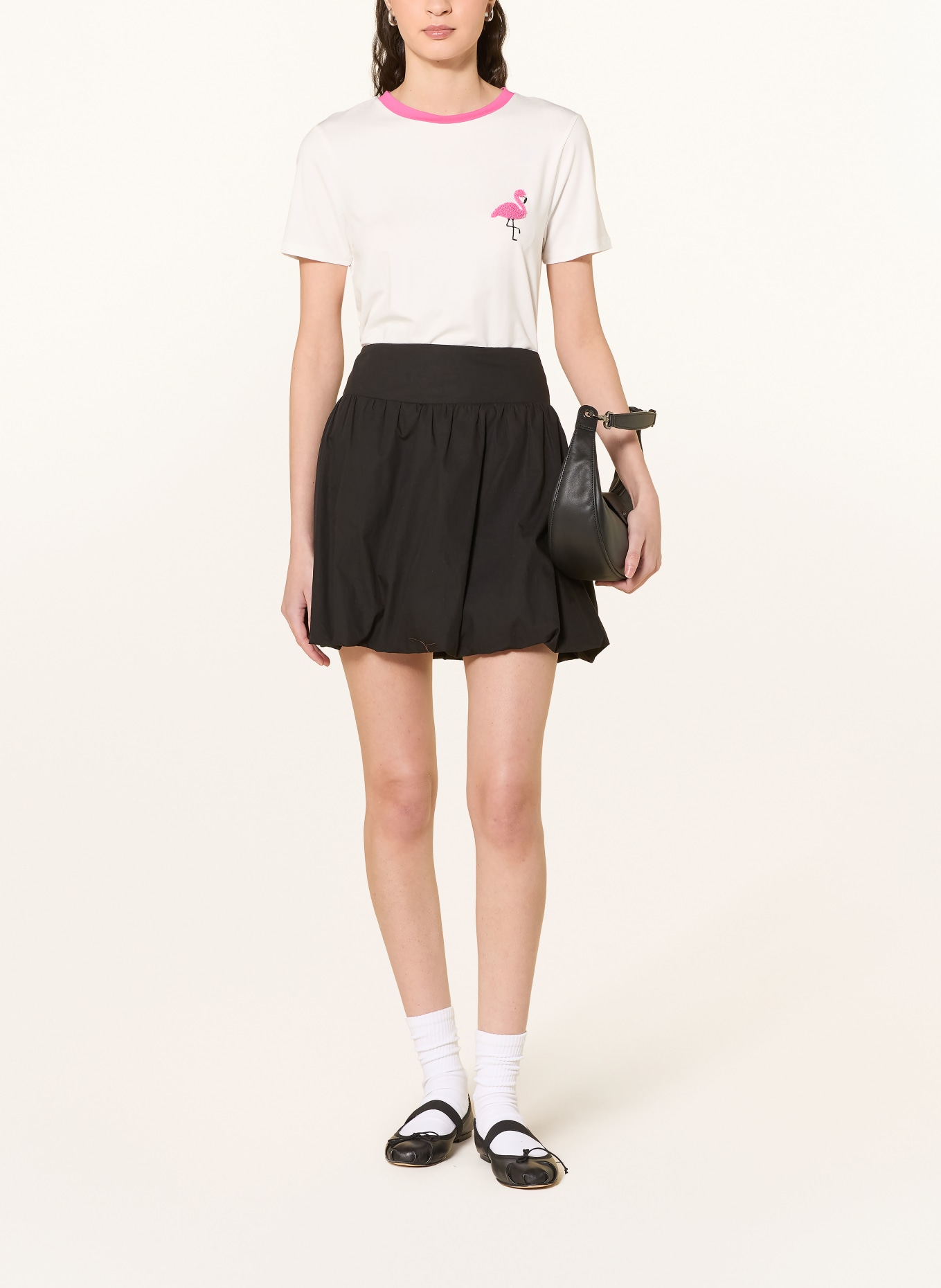 ONLY T-shirt: WHITE / PINK