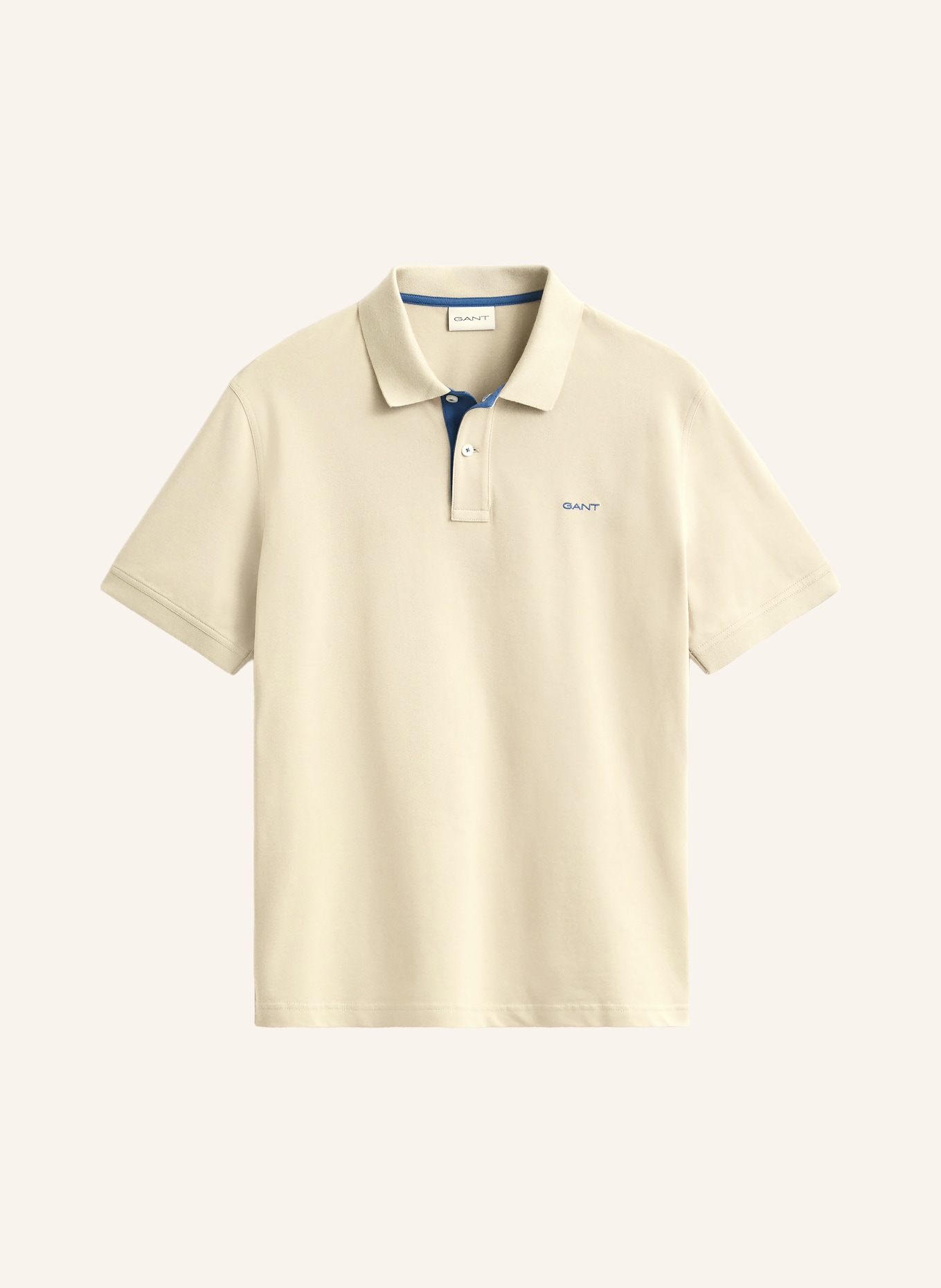 GANT Koszulka polo z piki: BEŻOWY