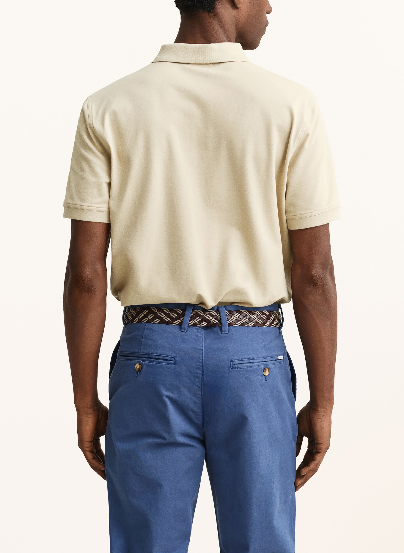 GANT Koszulka polo z piki: BEŻOWY