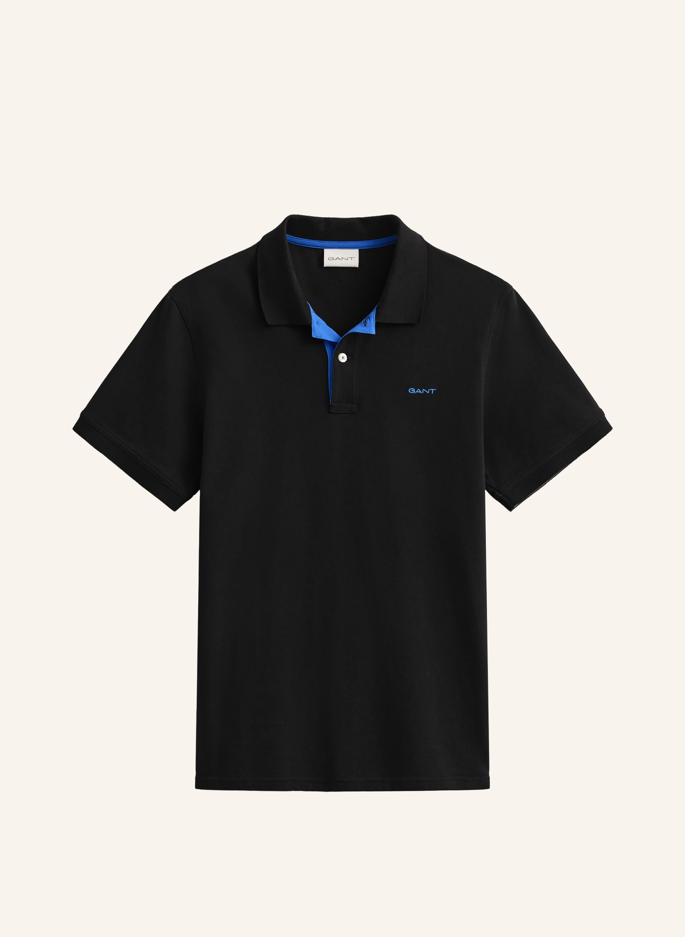 GANT Polo piqué: NOIR / BLEU