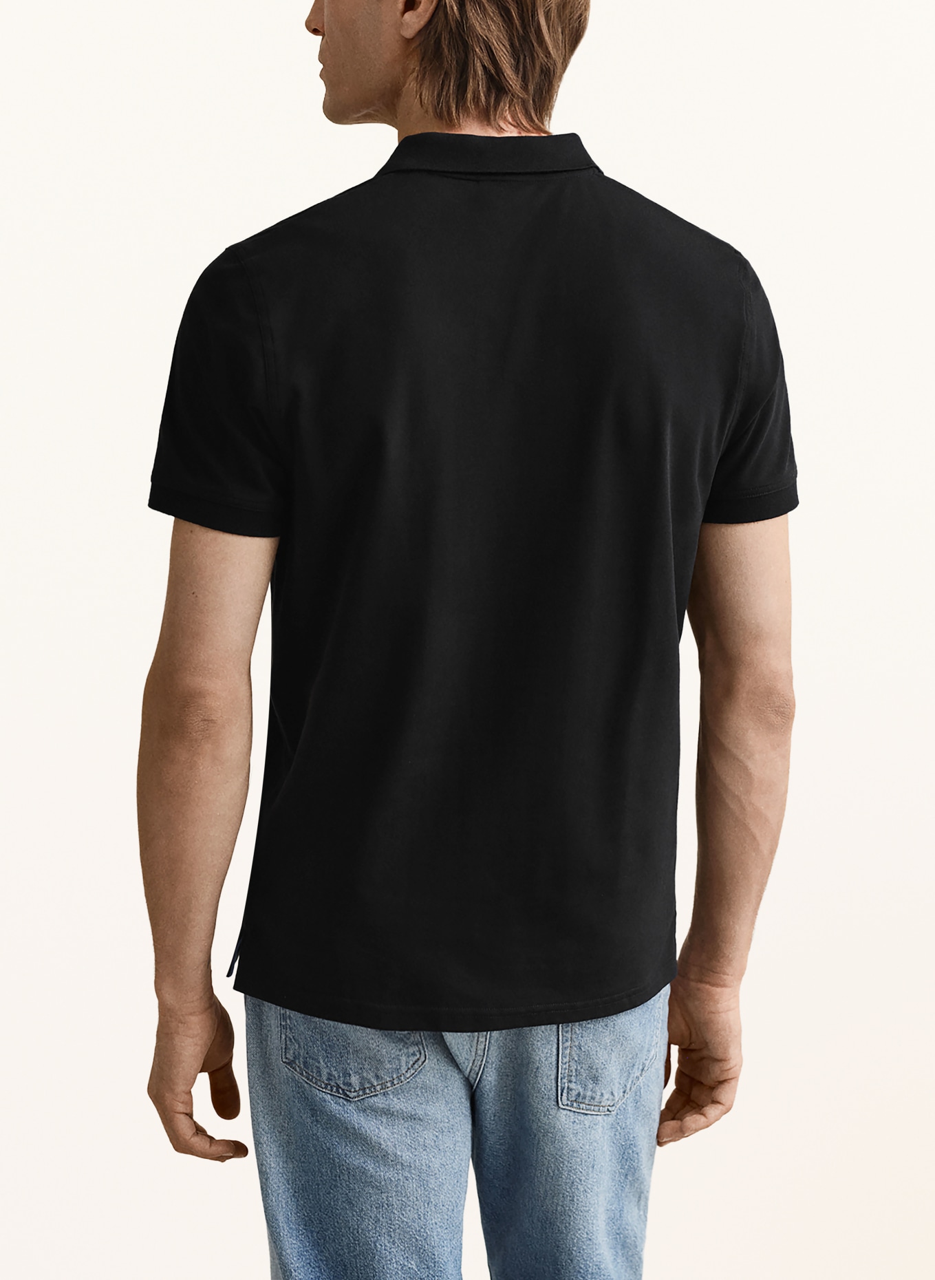 GANT Polo piqué: NOIR / BLEU