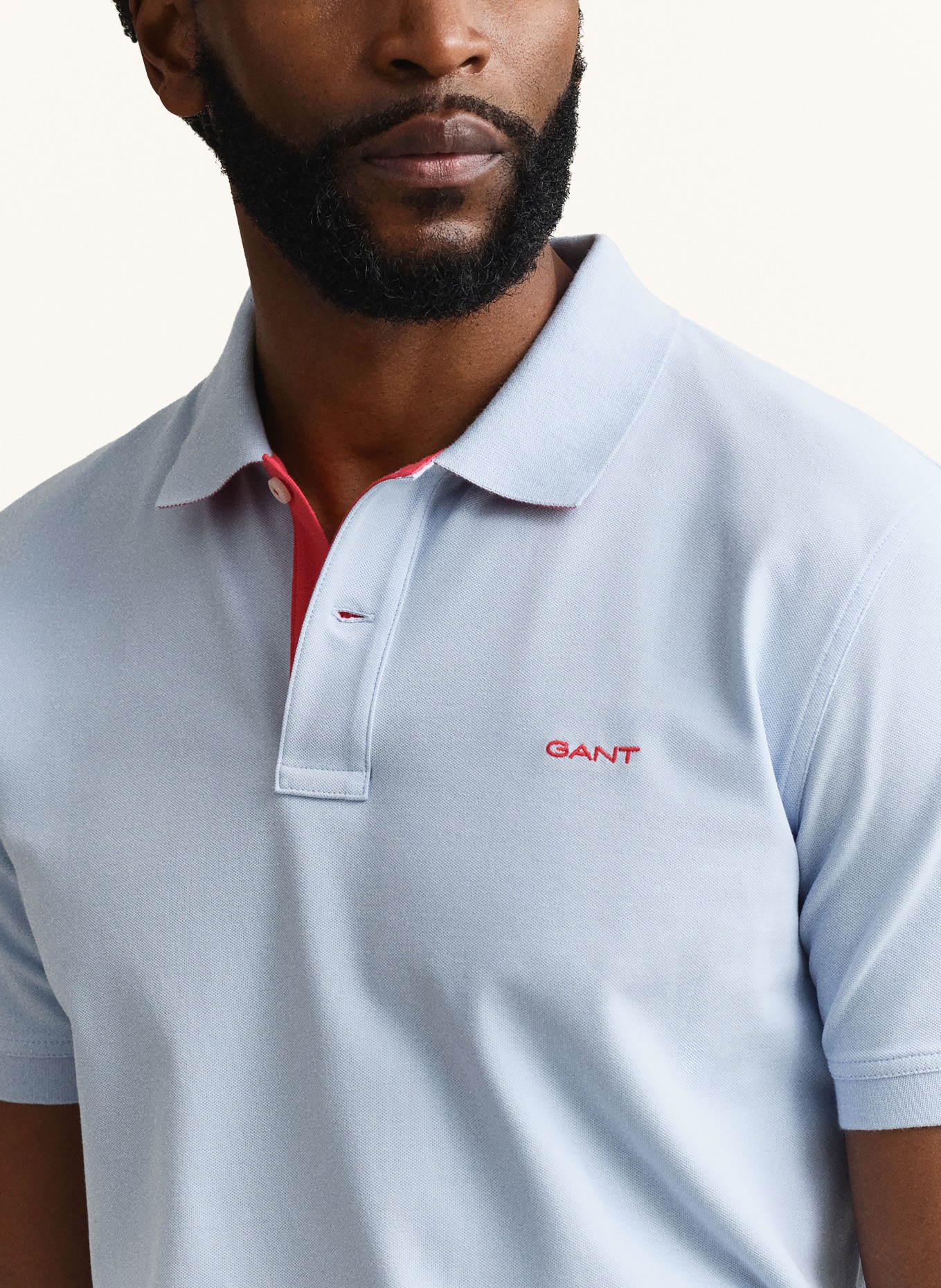 GANT Polokošile z piké: TMAVĚ MODRÁ