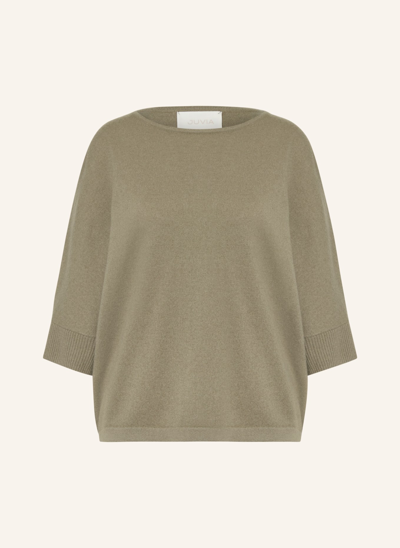 Juvia BLANCA sweater with 3/4 sleeves: KHAKI