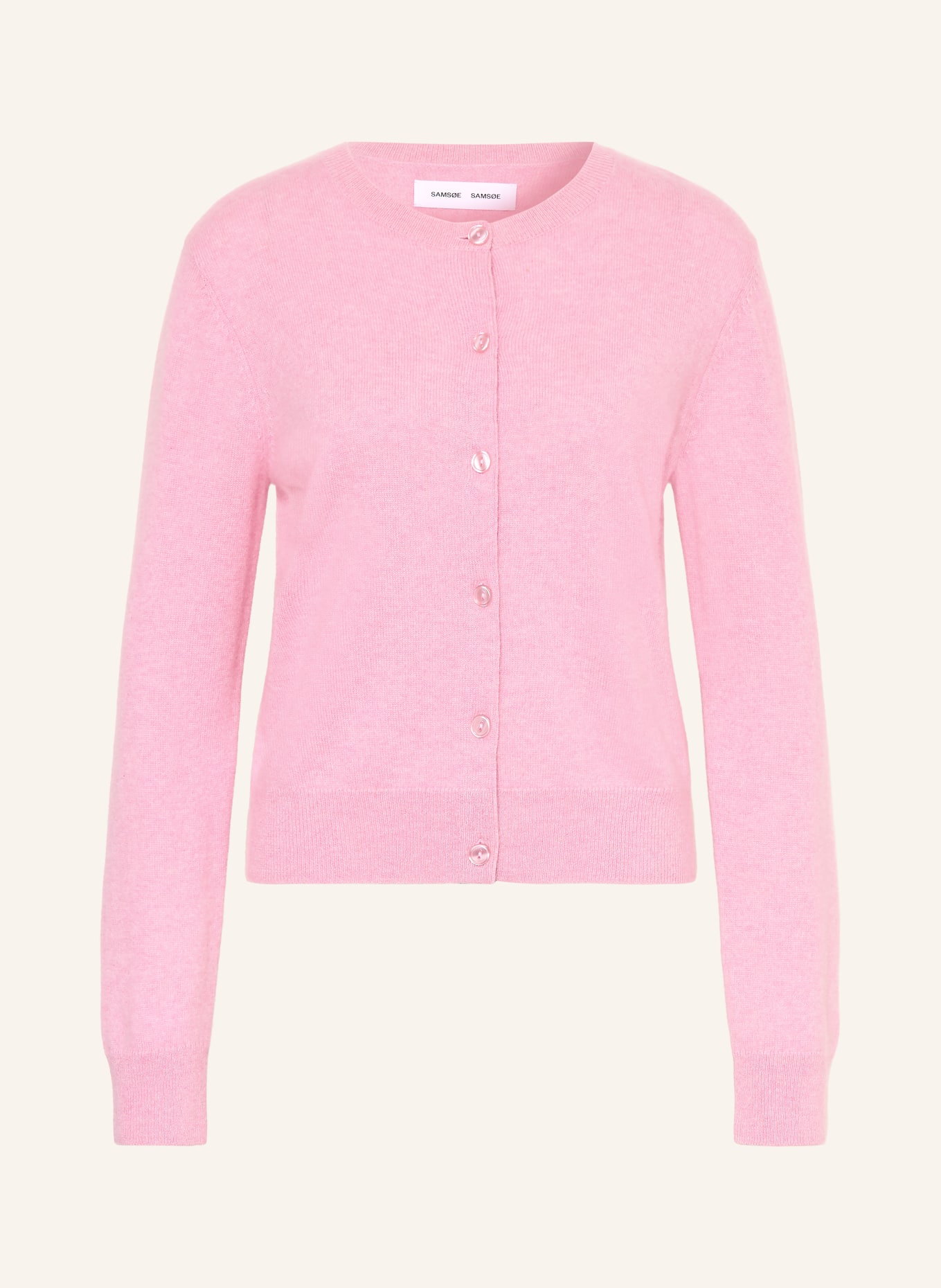 SAMSØE SAMSØE Strickjacke SABOSTON aus Cashmere: ROSA