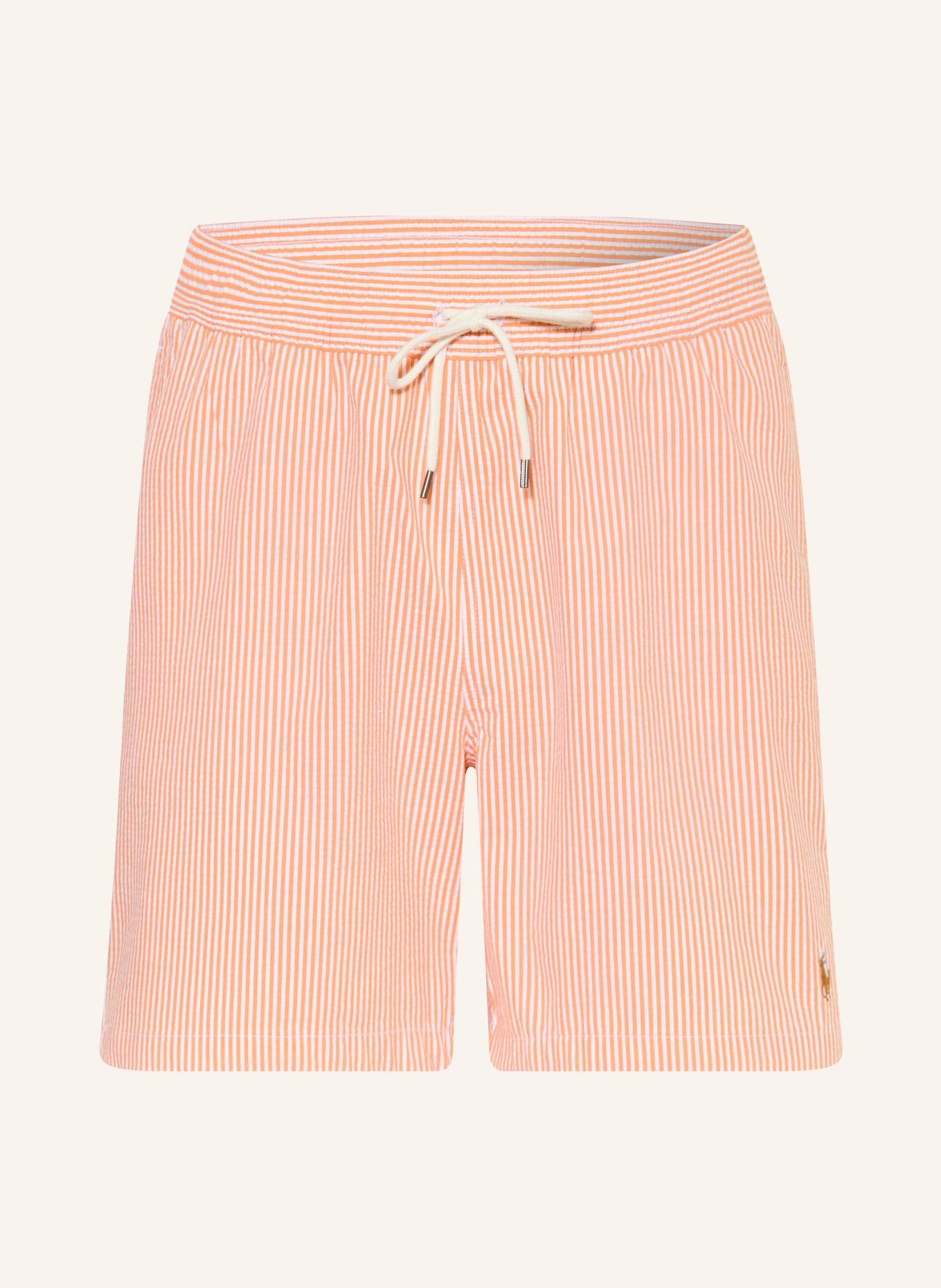 POLO RALPH LAUREN Badeshorts: ORANGE / WEISS