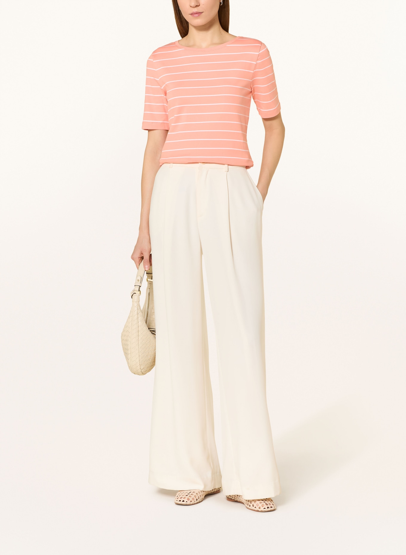 MAERZ MUENCHEN T-shirt: ŁOSOSIOWY / BIAŁY