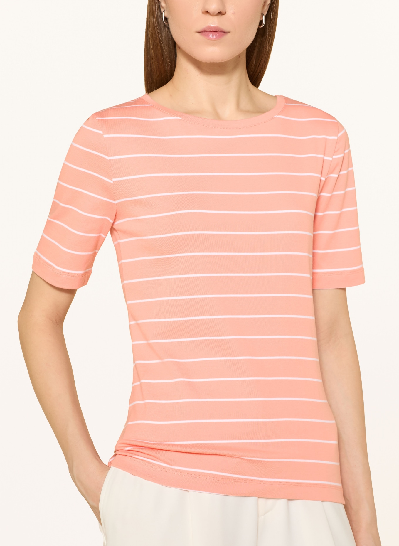 MAERZ MUENCHEN T-shirt: ŁOSOSIOWY / BIAŁY