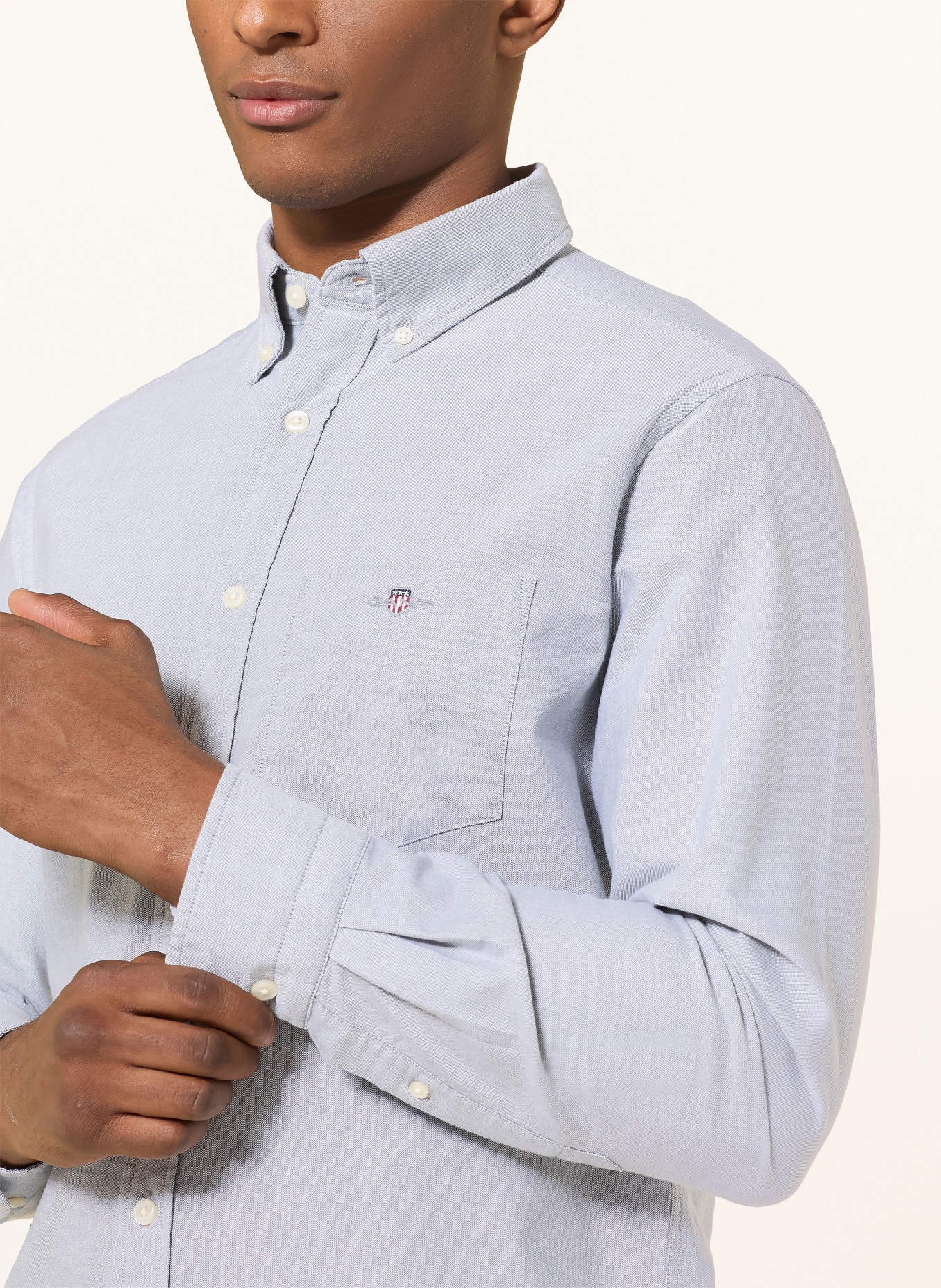GANT Košile Oxford Regular Fit: ŠEDÁ