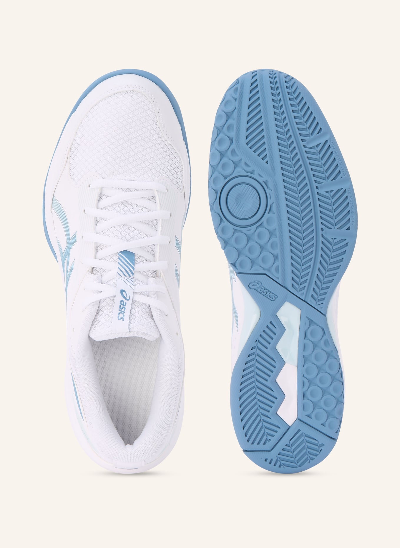 ASICS GEL-TASK 4 indoor shoes: WHITE / LIGHT BLUE / BLUE