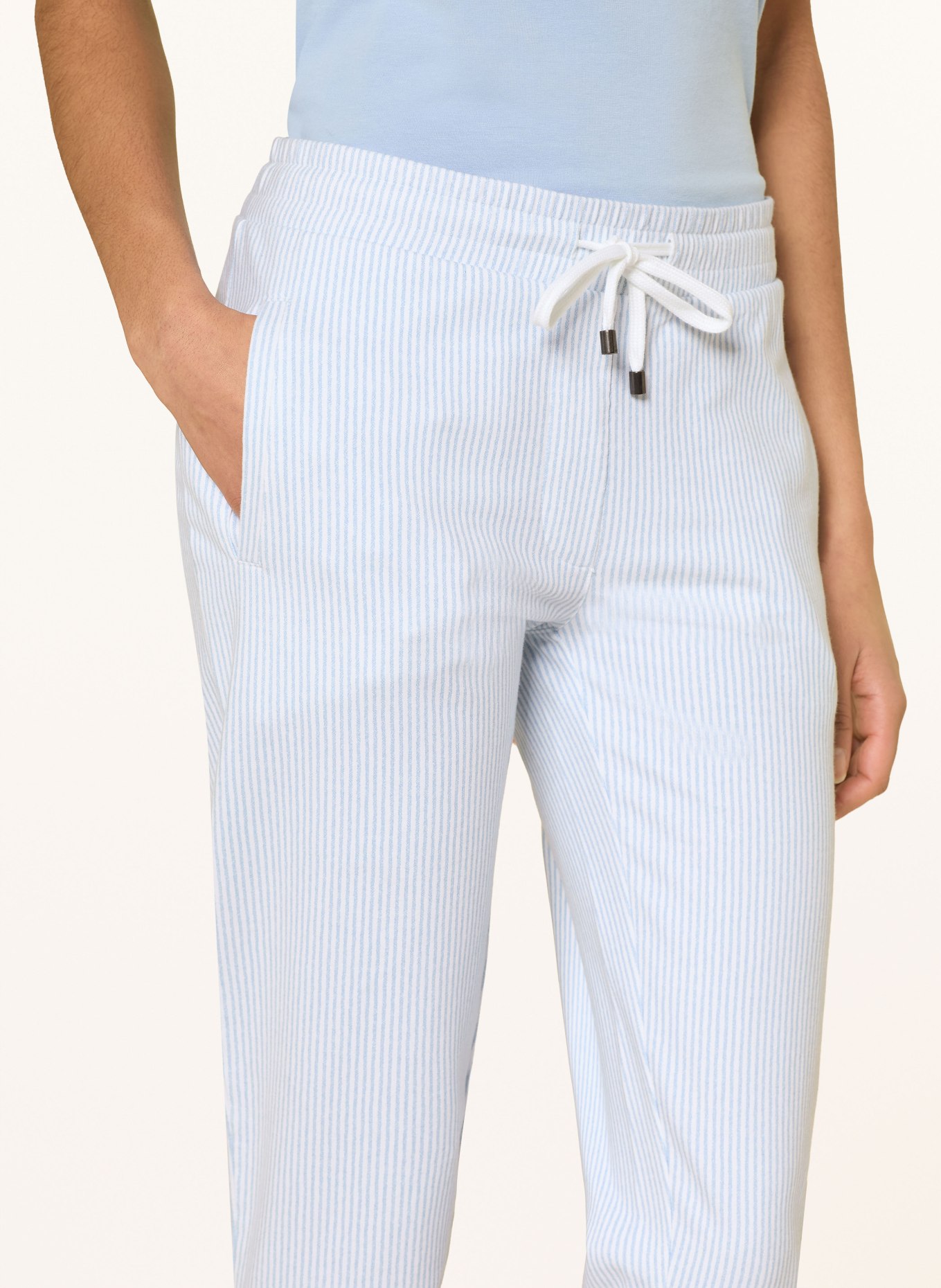 Juvia Sweatpants MARGIE: HELLBLAU / WEISS