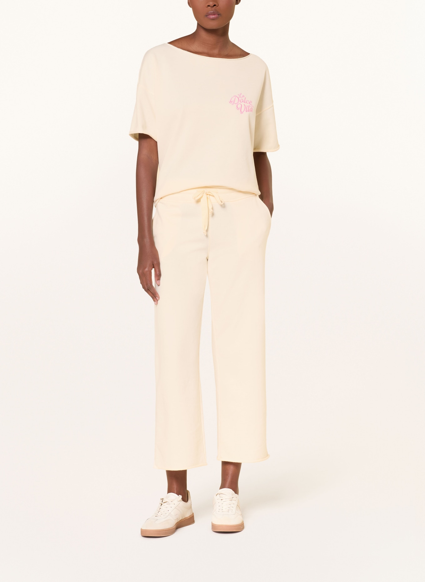 Juvia 7/8 sweatpants MERLE: CREAM