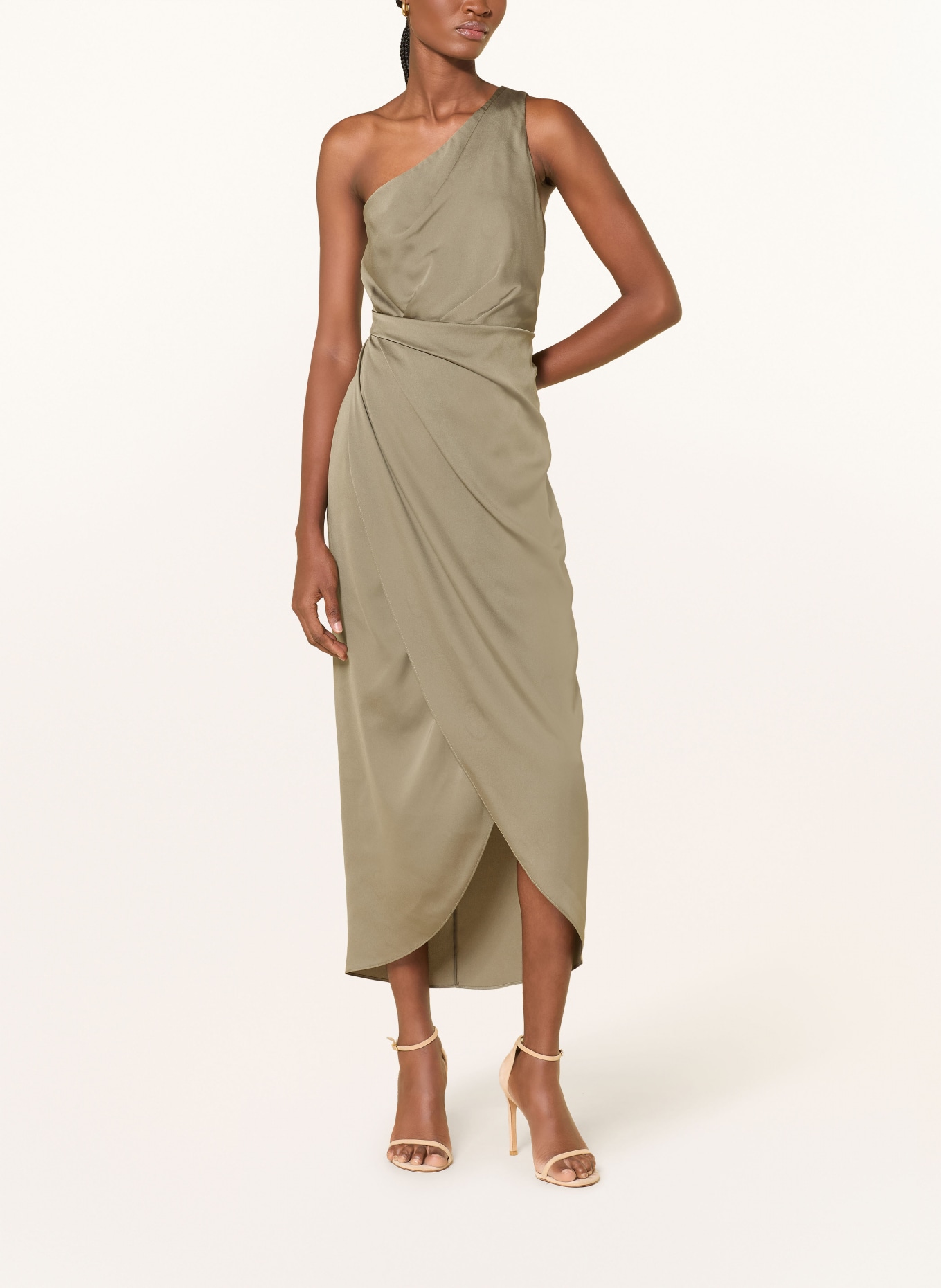 V by Vera Mont robe en satin: OLIVE