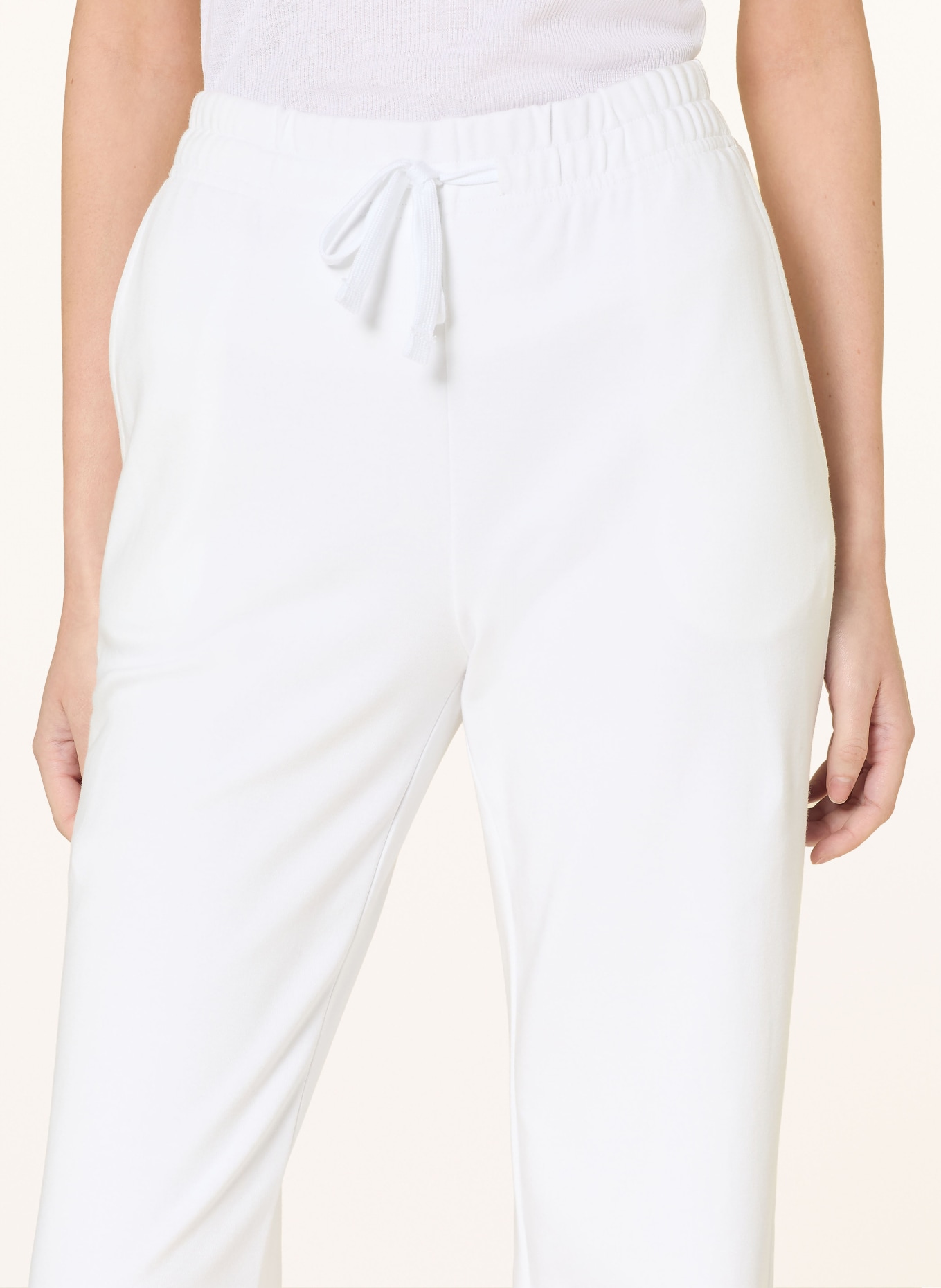 Juvia ELNA sweatpants: WHITE