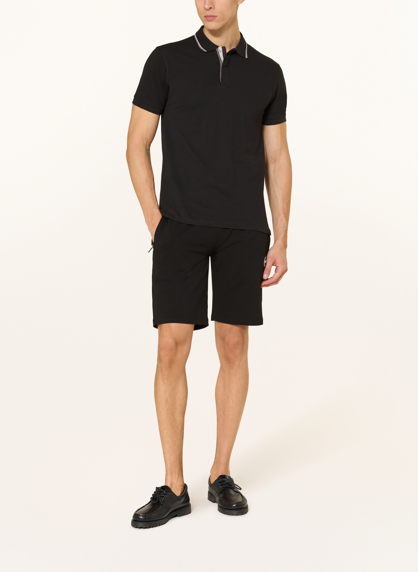 COLMAR Polokošile z piké: ČERNÁ / TMAVĚ HNĚDÁ / ČERNOŠEDÁ