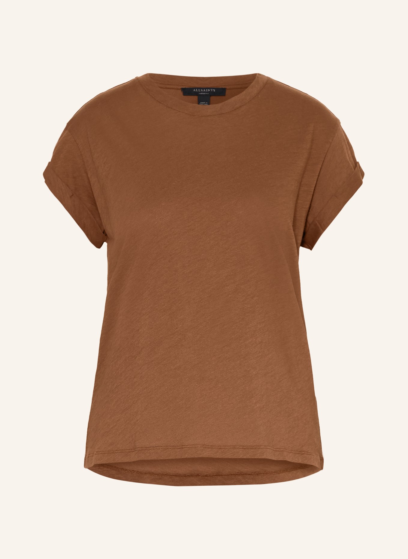 ALLSAINTS T-shirt ANNA: BRĄZOWY